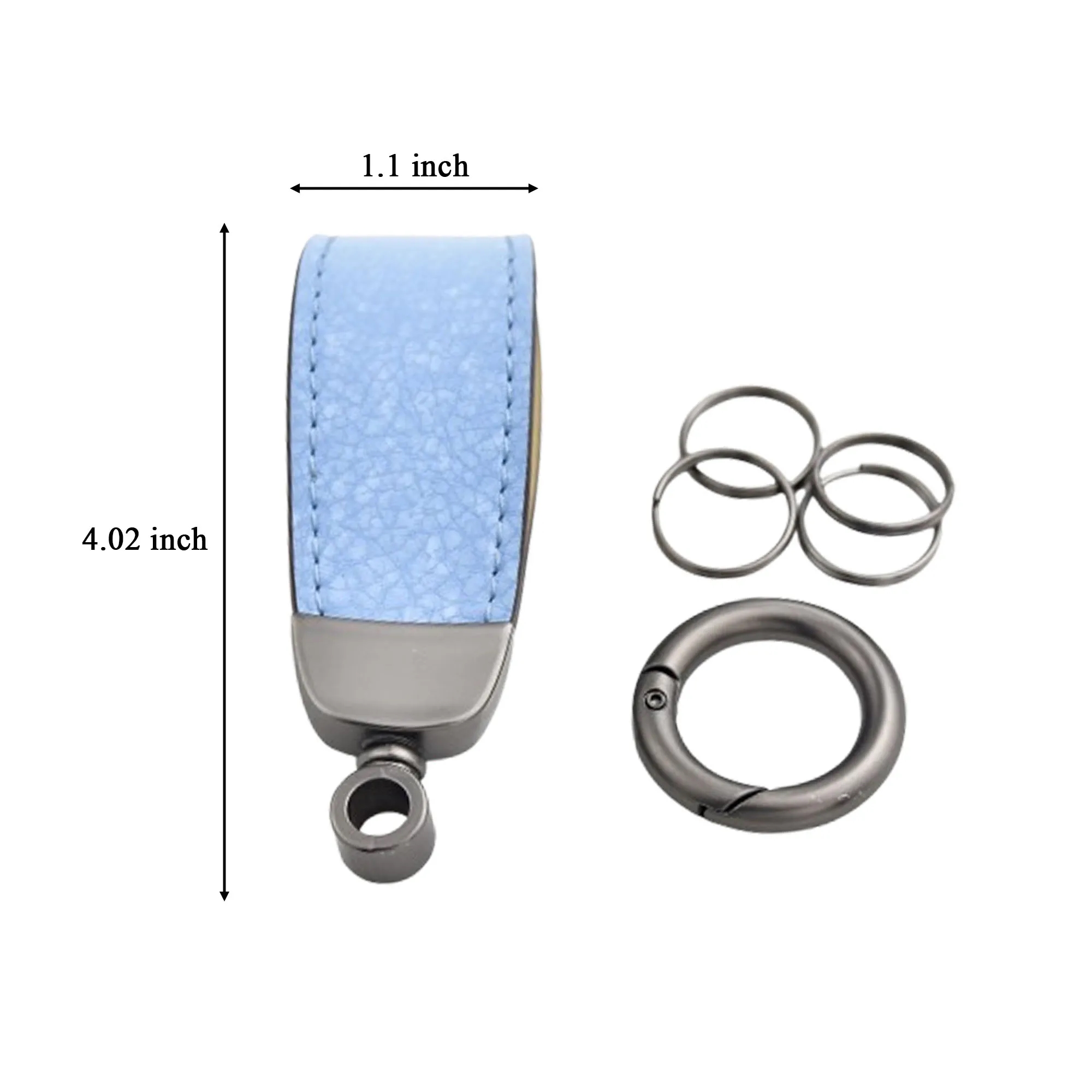 Trendy Minimalist Leather Car Keychain Accessory 2