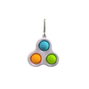 Push It Pop Fidget Sensory Keychain Toy With Carabiner 16
