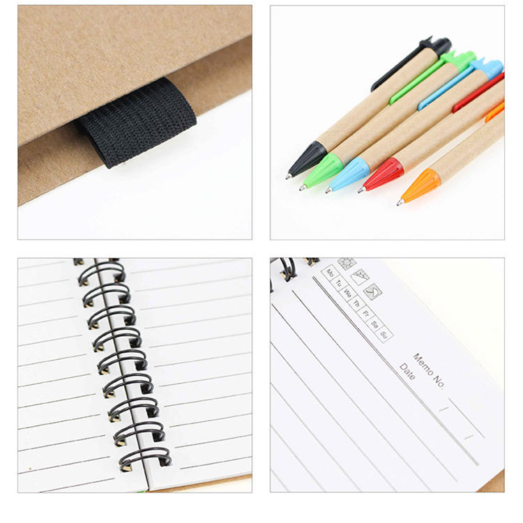 Eco Spiral Notebook w/Pen - Full Color 3