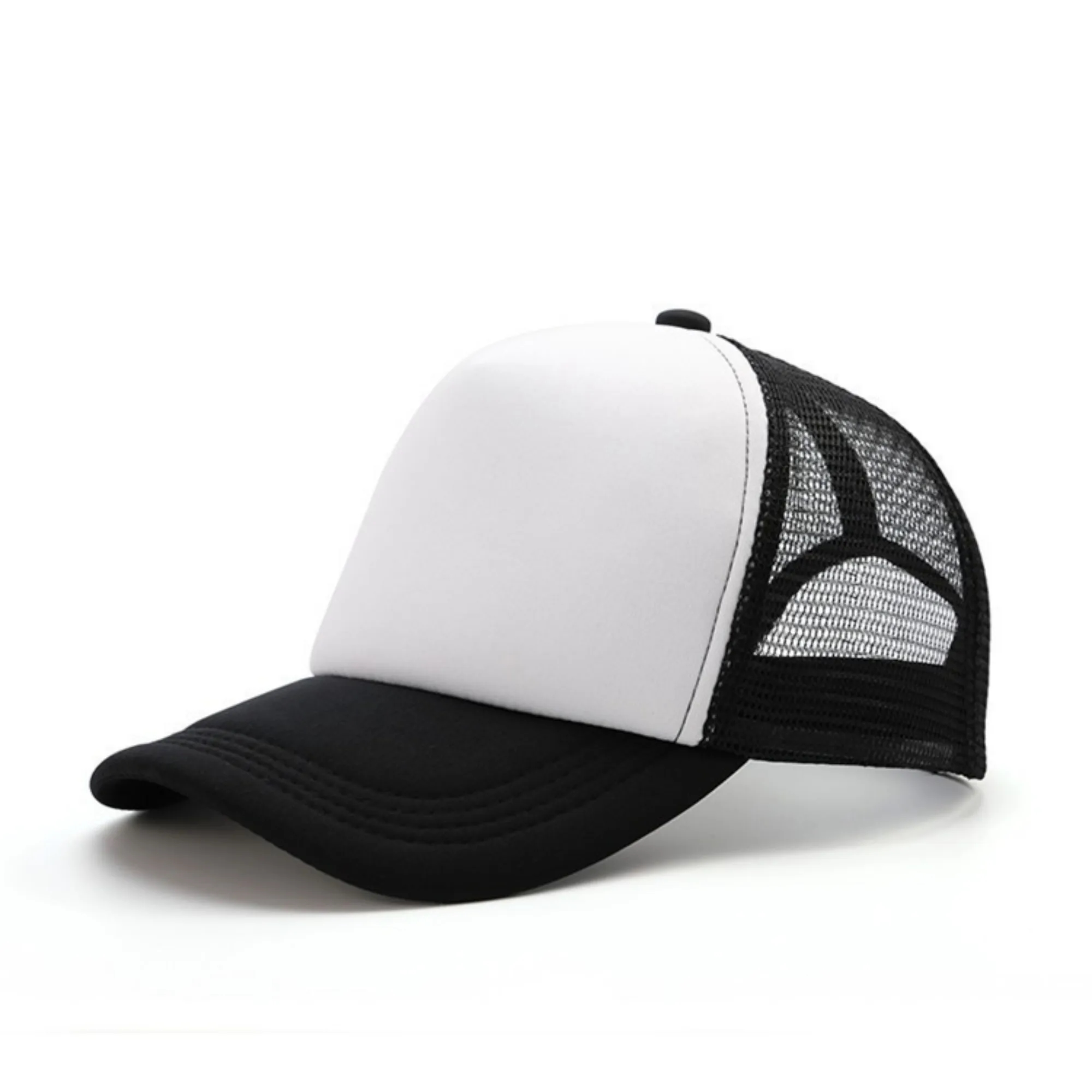 Adult Blank Trucker Hats Mesh Baseball Cap Adjustable 4