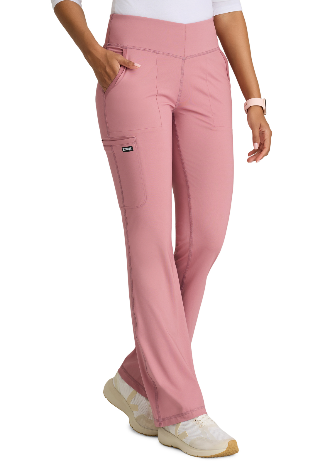 Grey's Anatomy Knit Stretch - Women's Five-Pocket V-Front Swift Scrub Pant 7