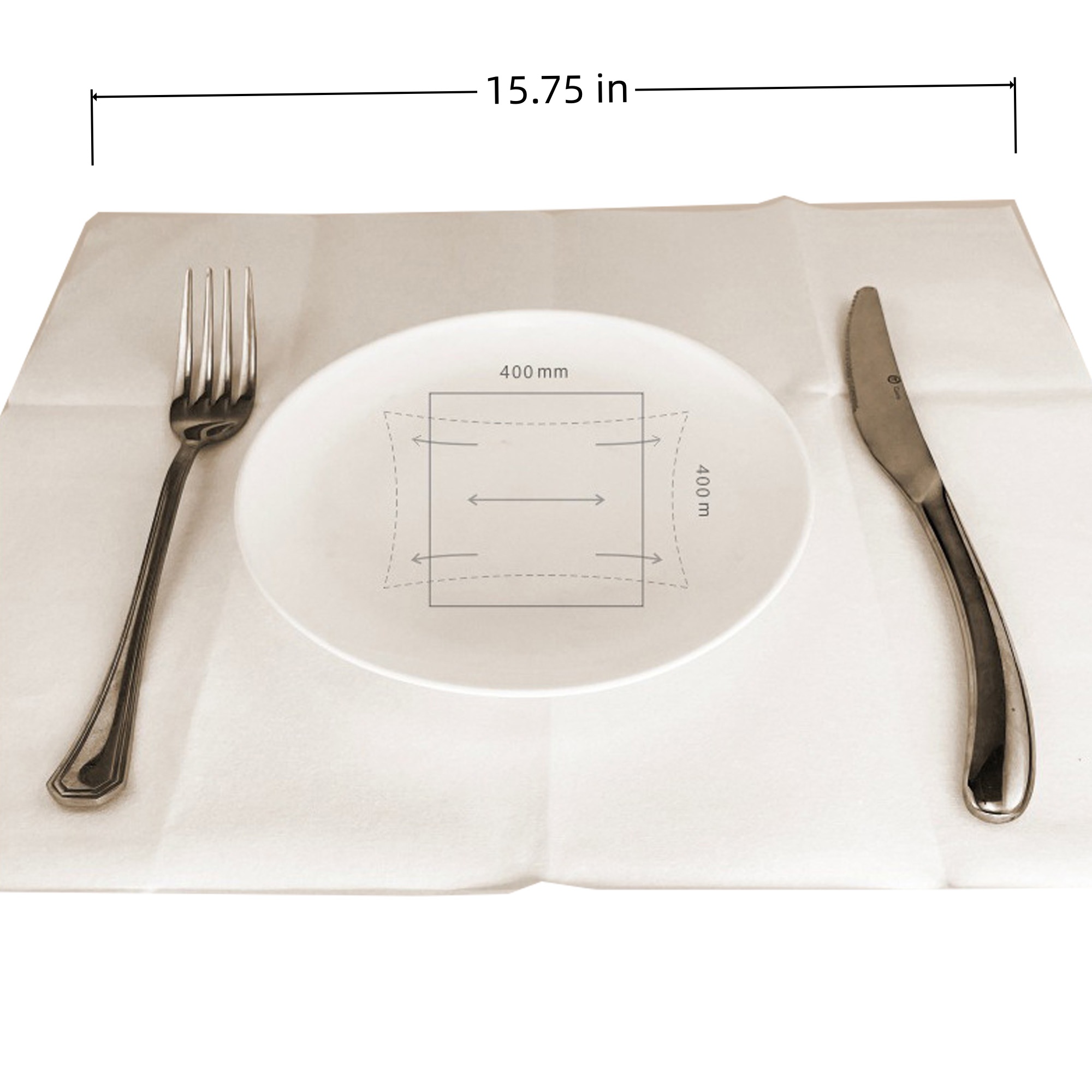 50 Sheets Virgin Wood Pulp Textured Dinner Napkin 3