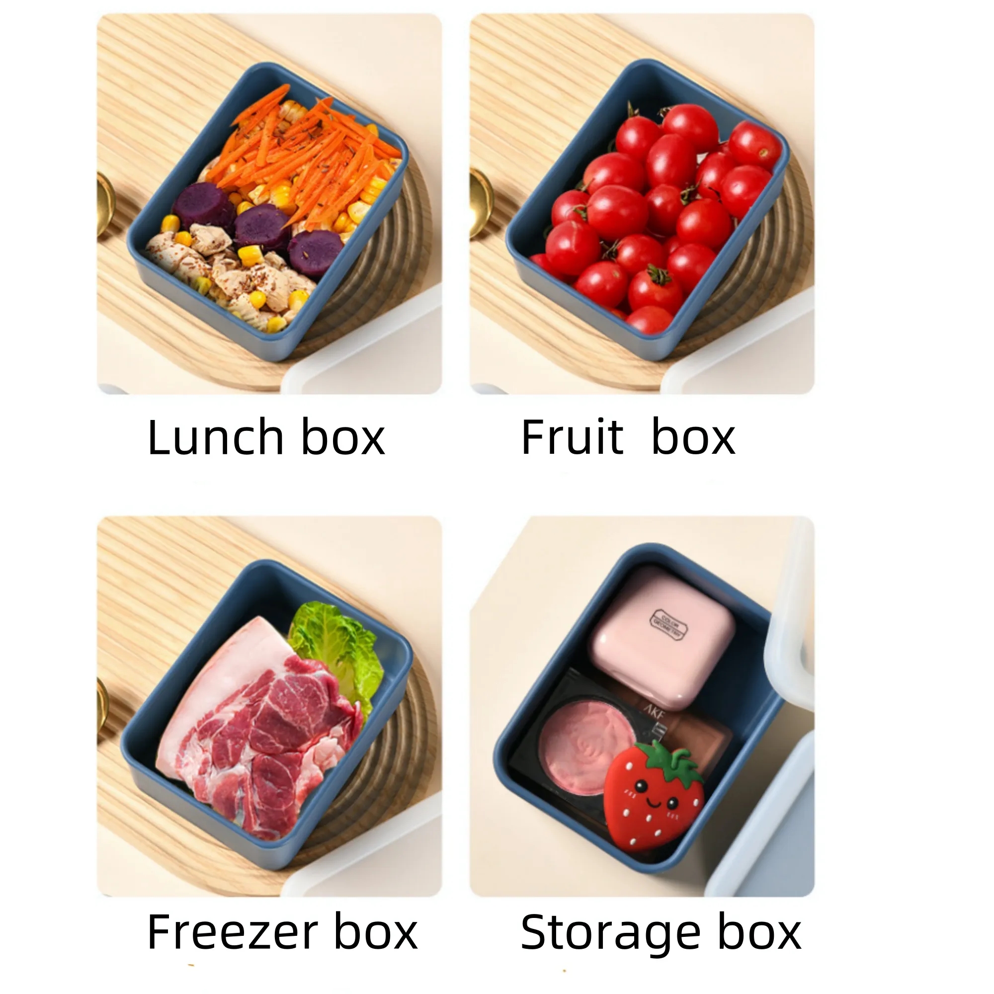 8oz Silicone Food Container Bento Lunch Box 8
