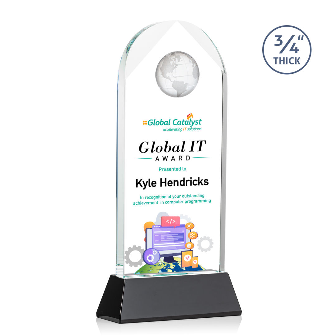 Blake Globe VividPrint™ Award on Newhaven - Black 13