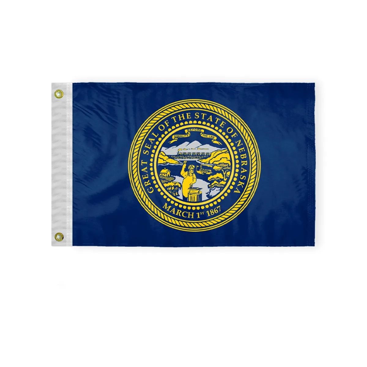 12"x18" to 8'x12' Nebraska Nylon Flags 2