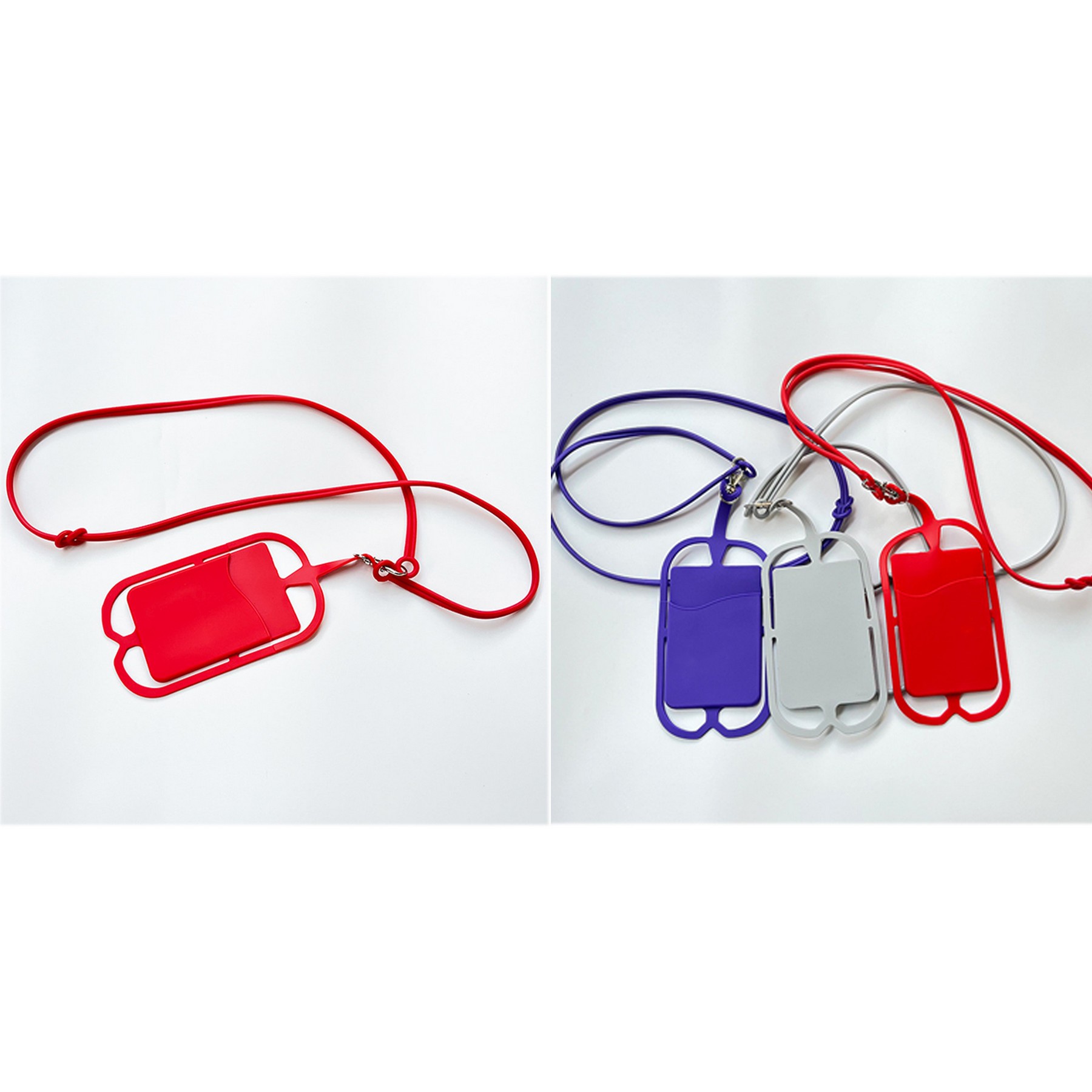 Silicone Neck Lanyard Cell Phone Wallet 4
