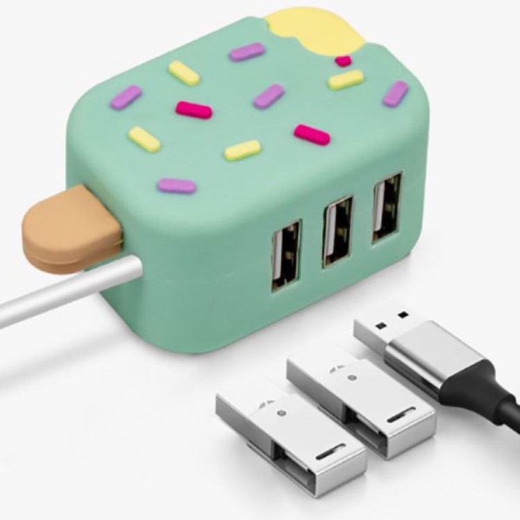 Custom Shaped PVC USB Hub - USB-A with Optional Type-C Upgrade 9