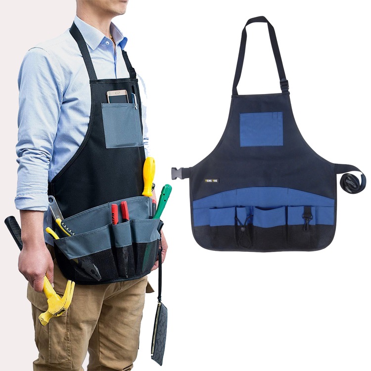 Tool apron with multiple pockets 3