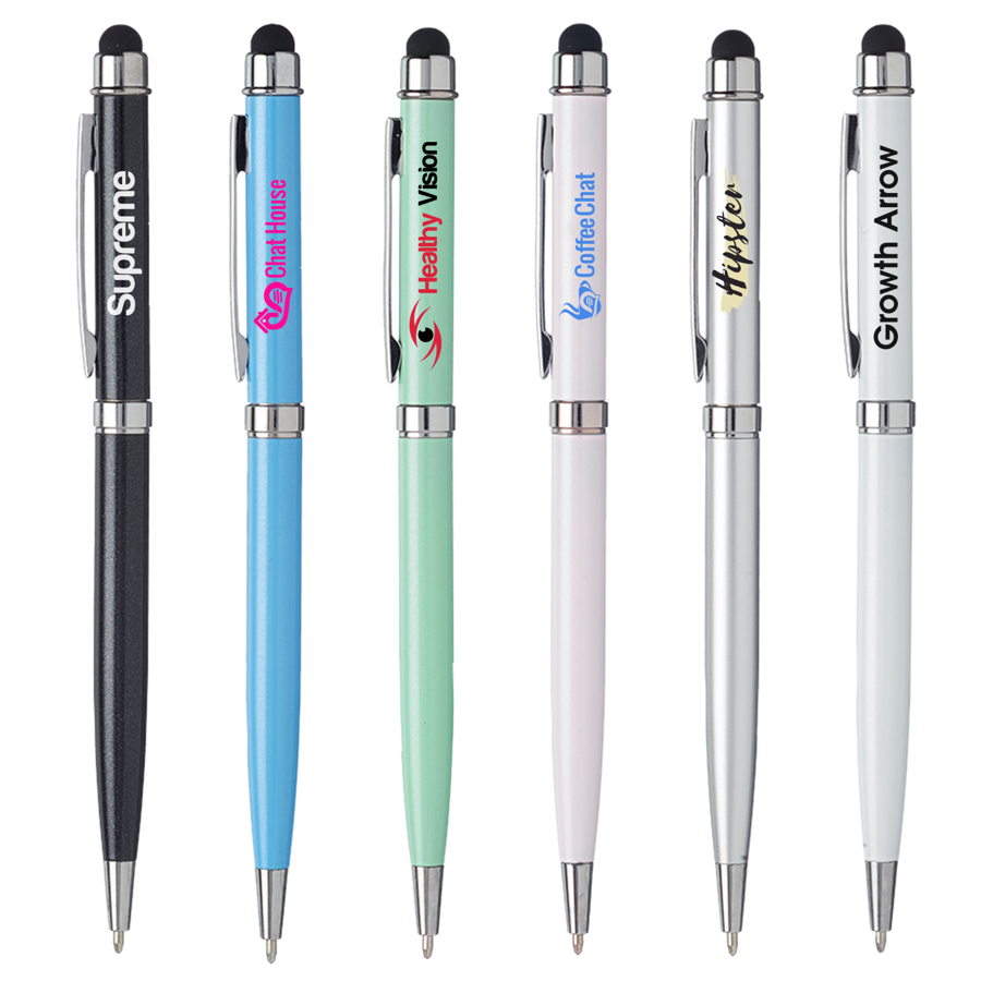 Slim Executive Metal Pen with Stylus 17