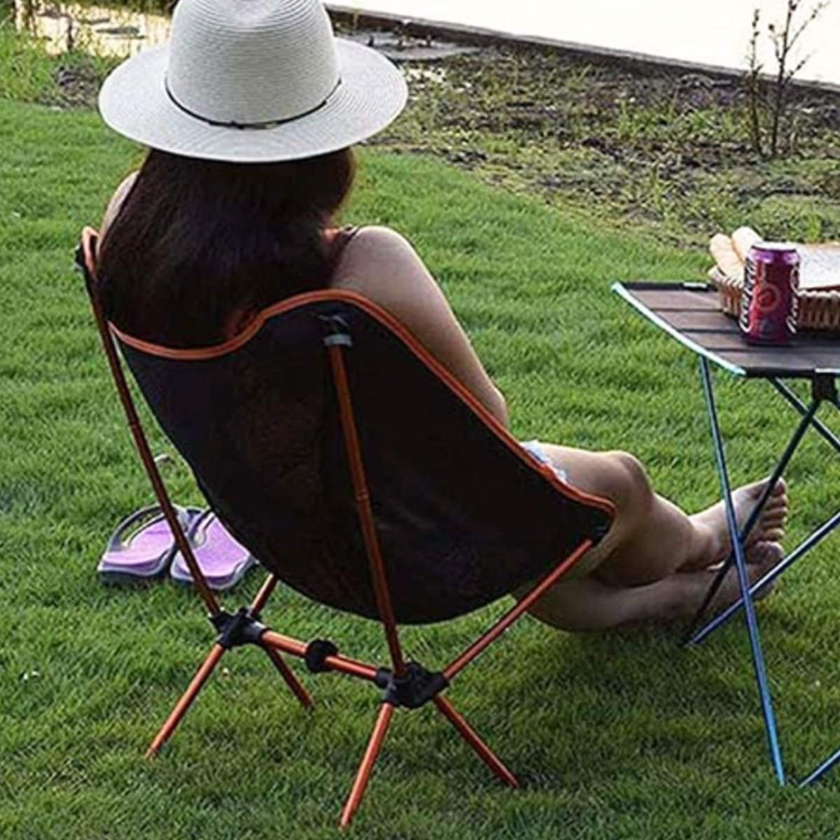 Lightweight Folding Camping Chair with Mesh Back 7
