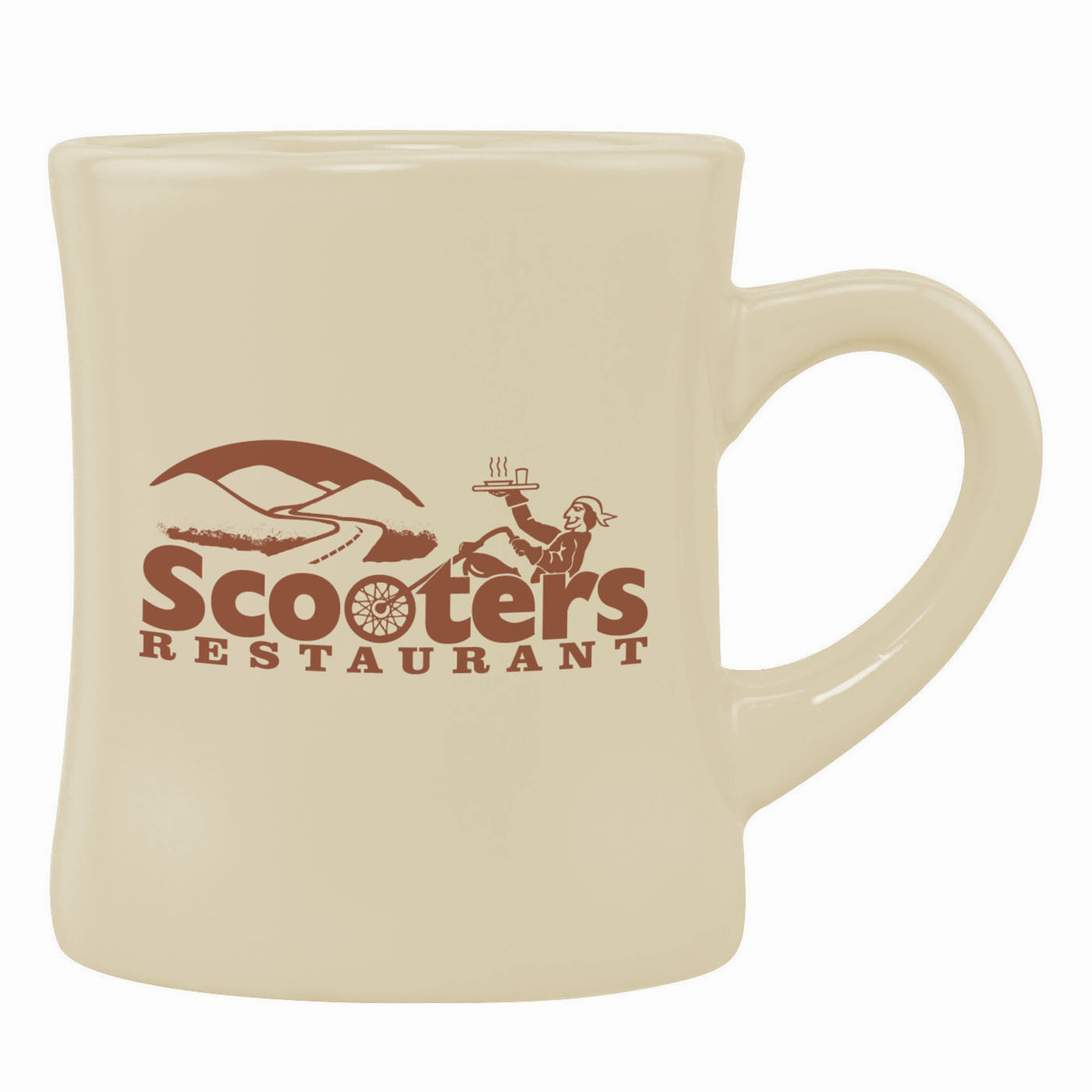 10 Oz. Cream Beige Diner Mug 1