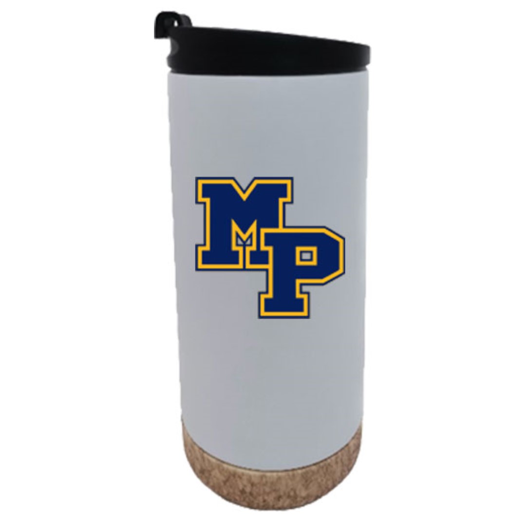 16 oz Tucson Matte White Vacuum Insulated Stainless Steel Double Wall Travel Mug 1