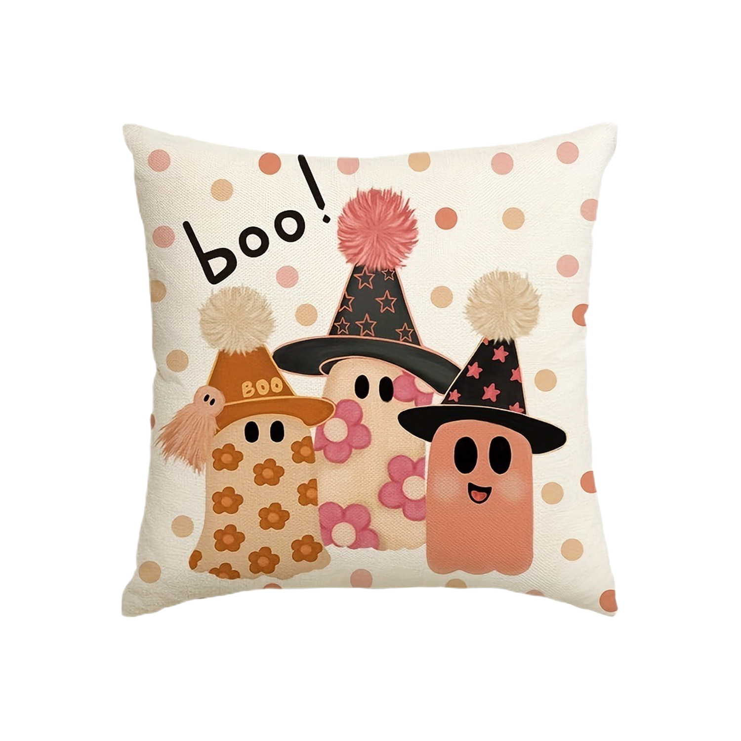 Linen Halloween reversible throw pillows 8