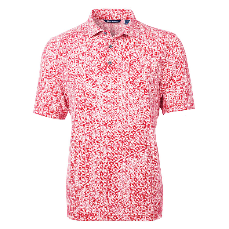 Cutter & Buck Virtue Eco Pique Botanical Print Recycled Men's Polo 2