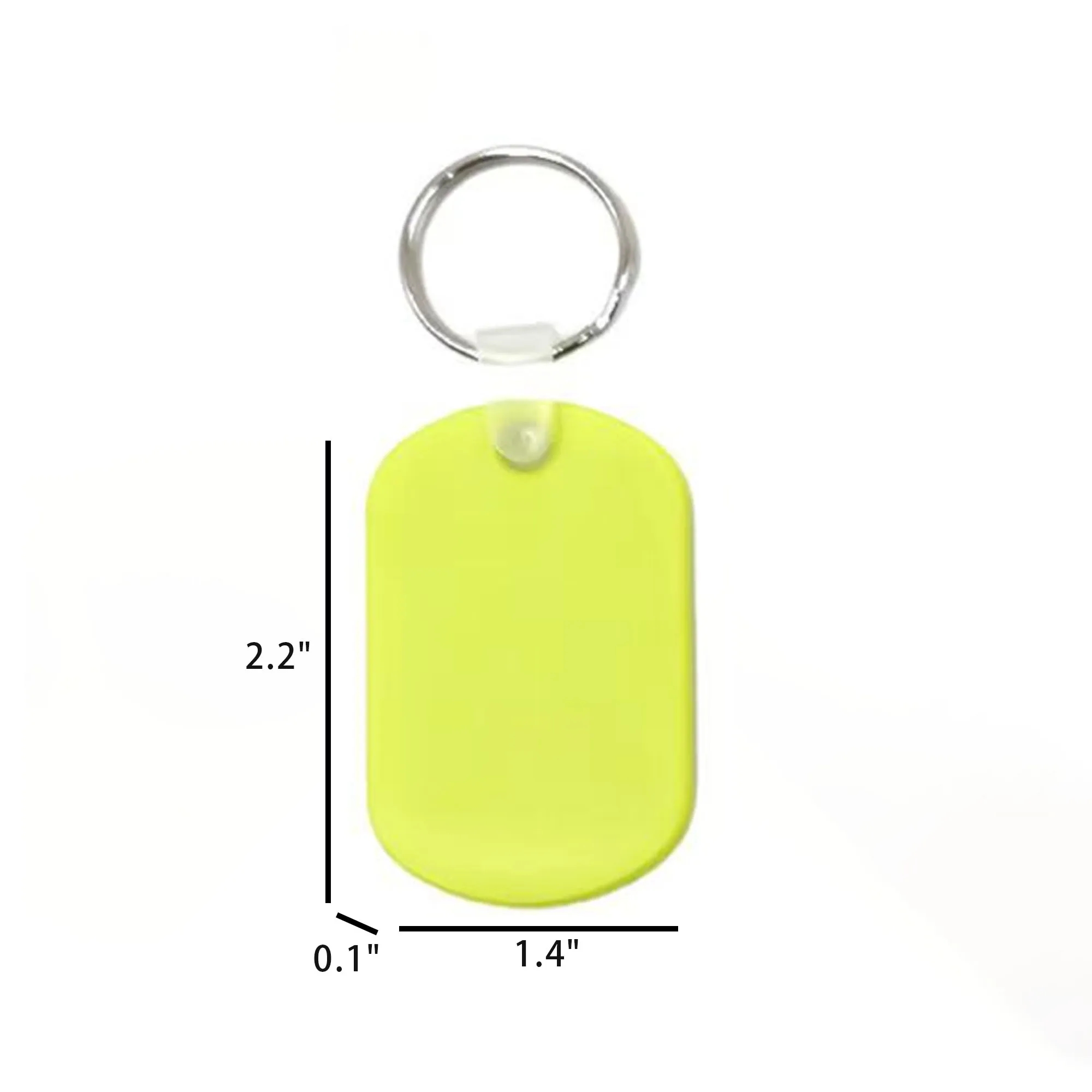 Keychain Soft Plastic Dog Pet Name Tag 2