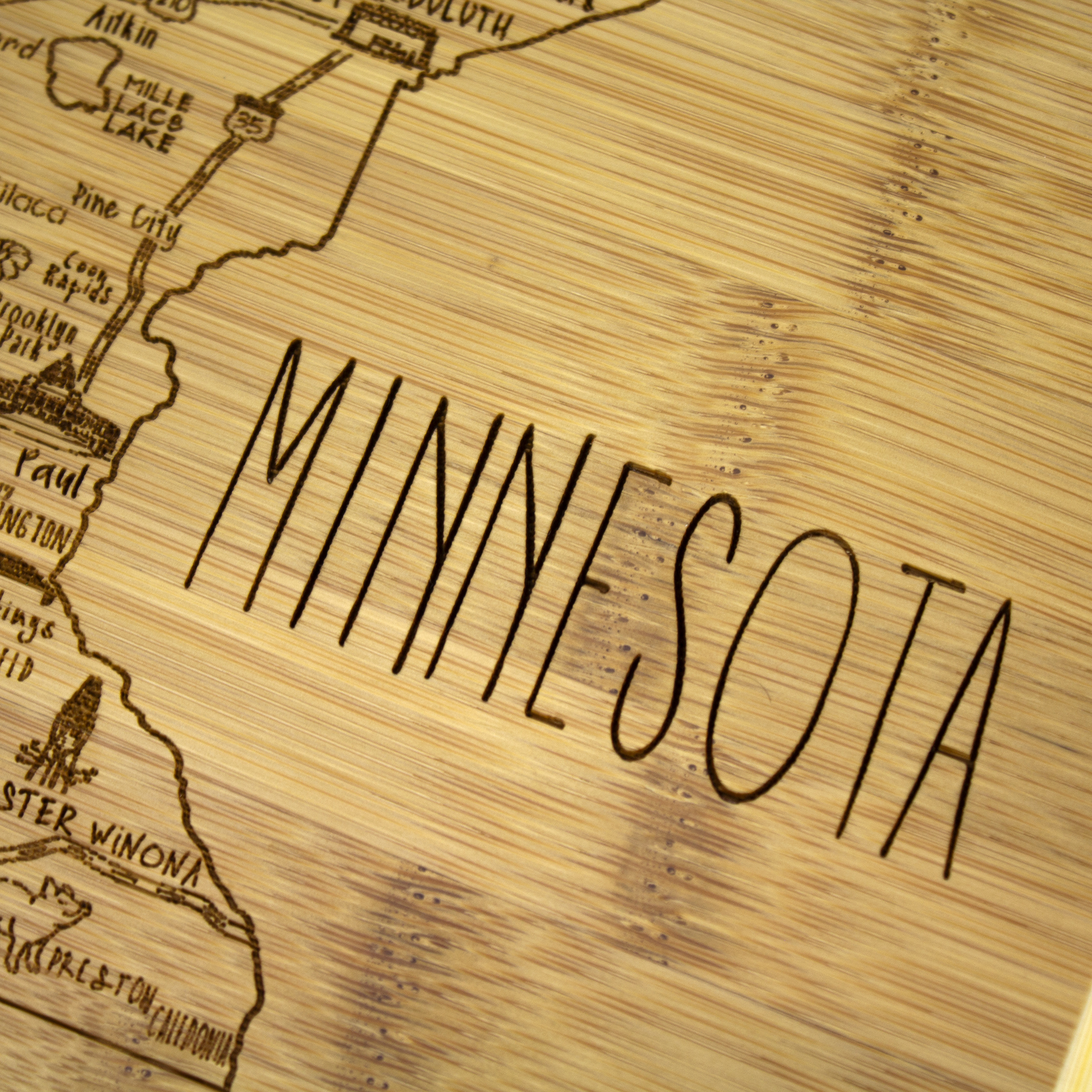 A Slice of Life Minnesota Serving & Cutting Board 3