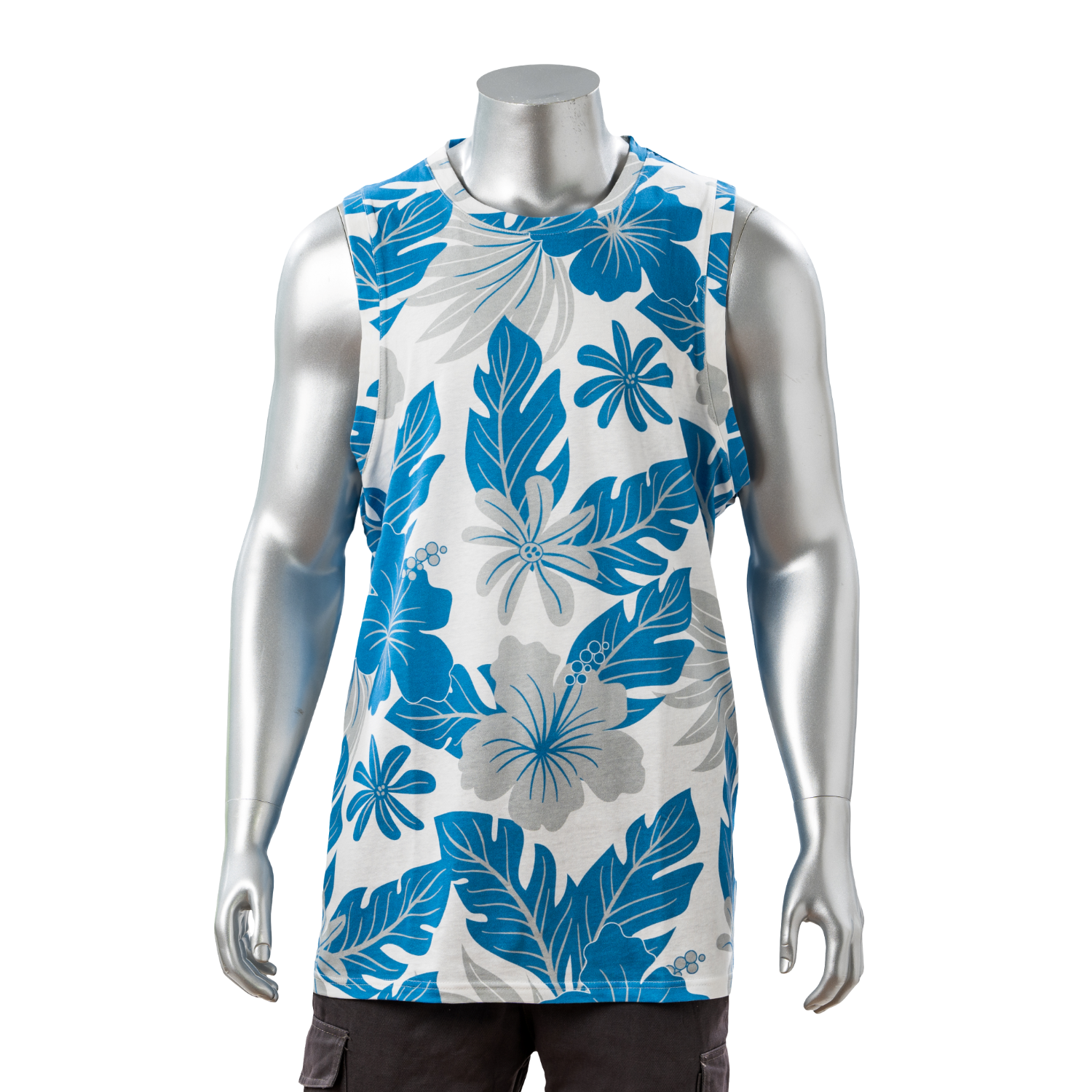 100% Cotton Full Color Pigmented Digital Print Men's Tank Top - 5.3 oz 2