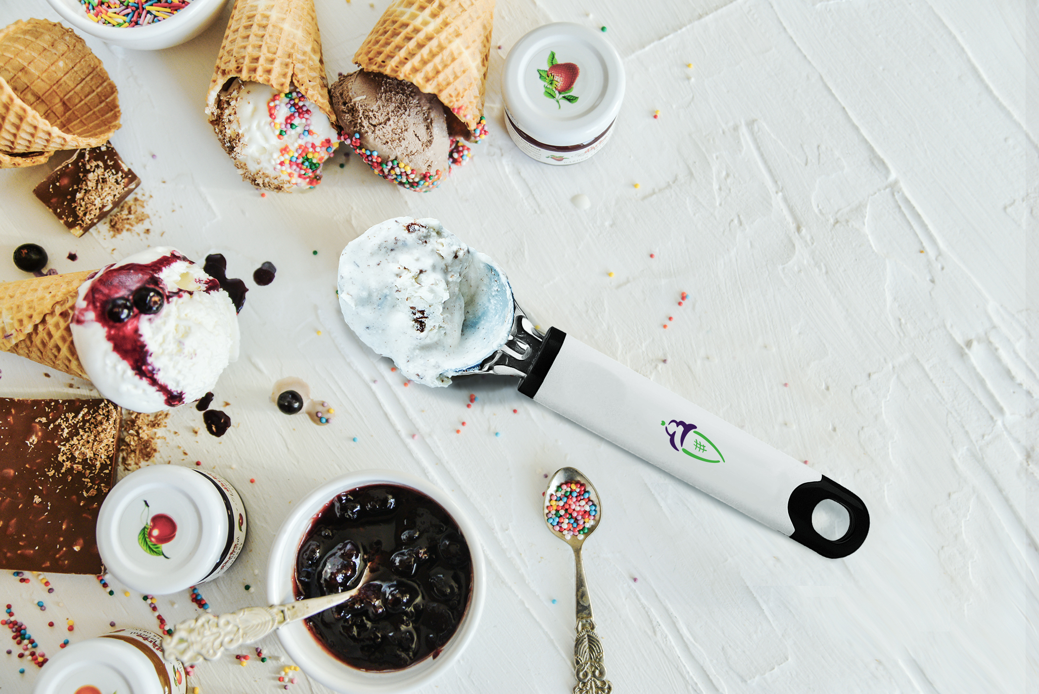 Metal Ice Cream Scoop 2