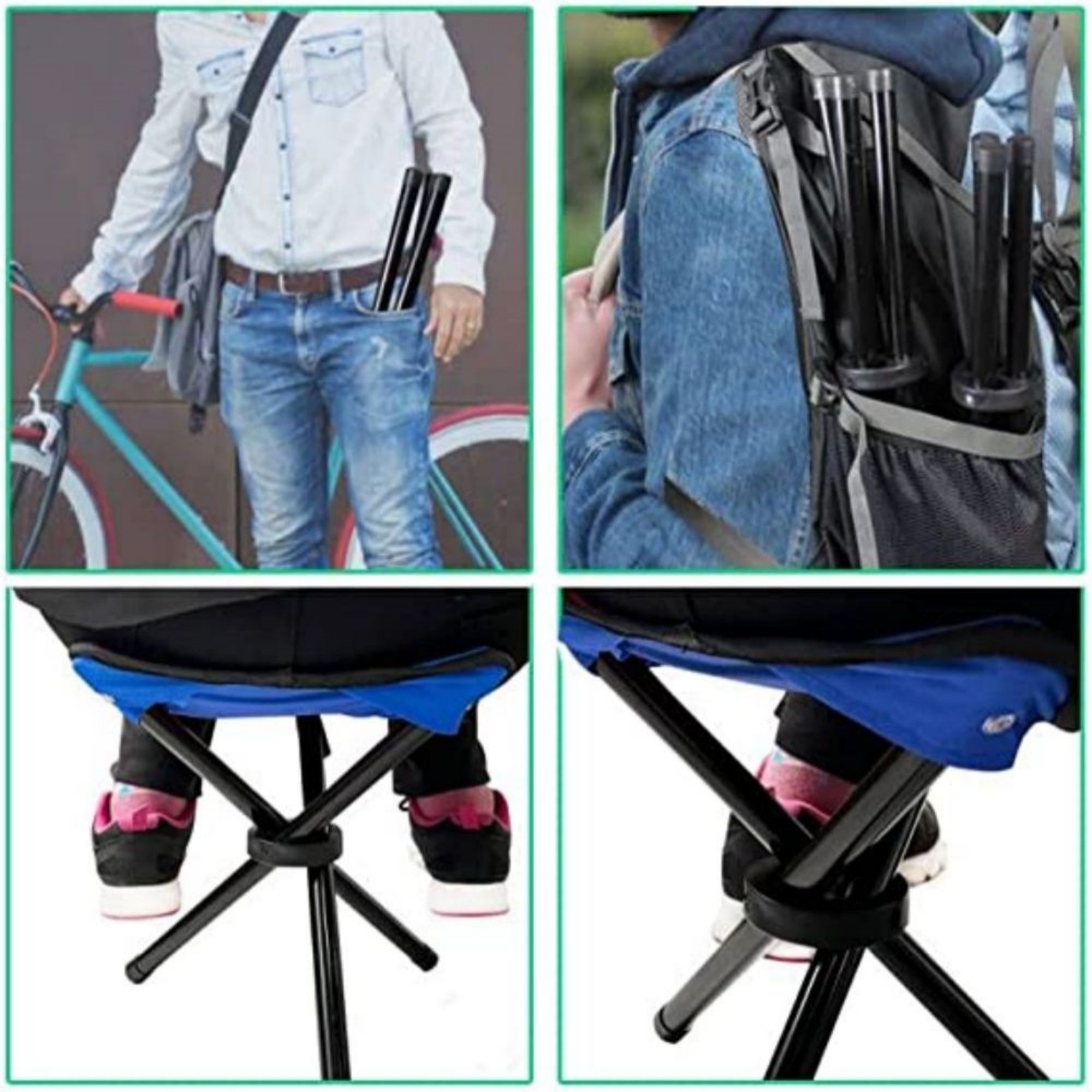 Portable Camping 3 Legs Slacker Chair 2