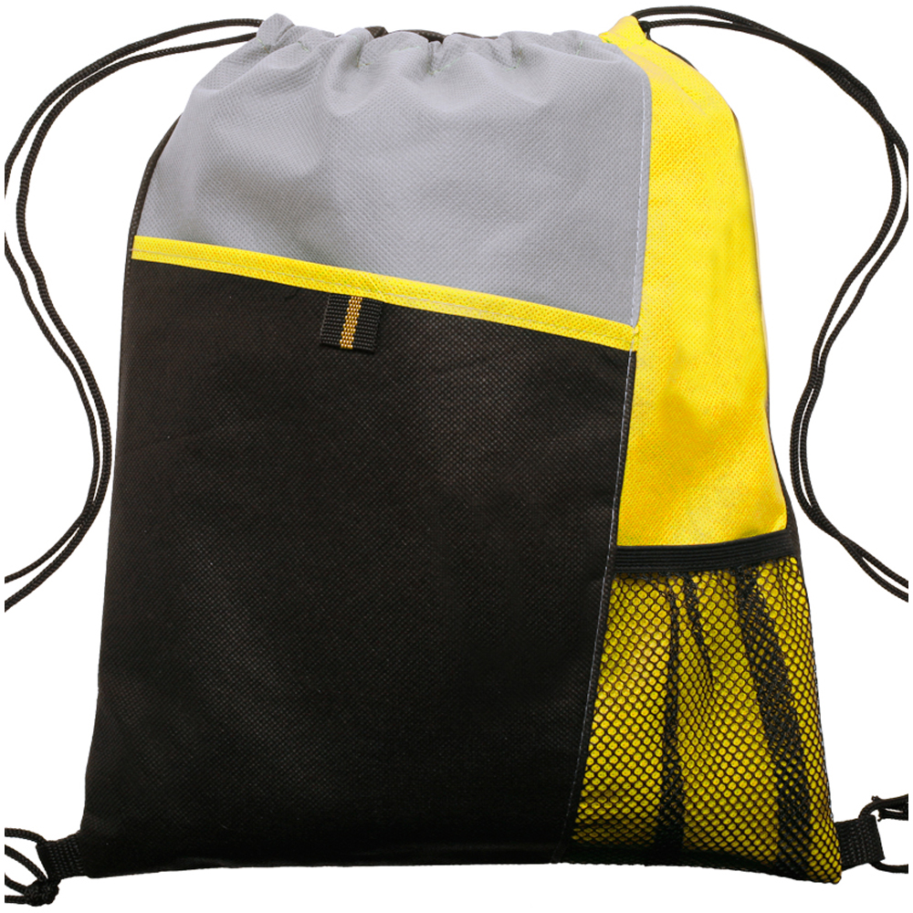 Mesh Pocket Drawstring Backpacks 5