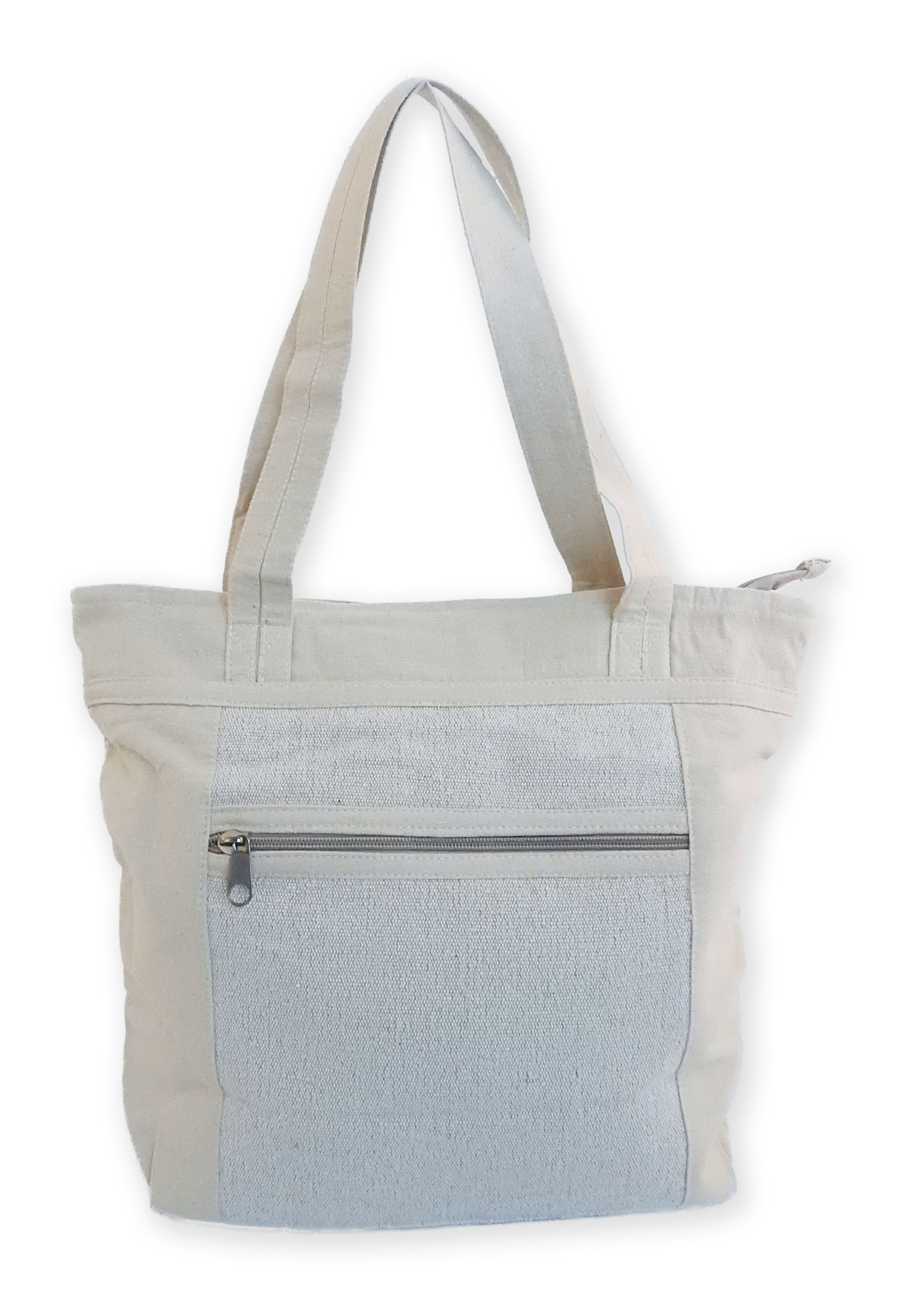 "Tara" Hemp/Cotton Zippered Tote Bag 1