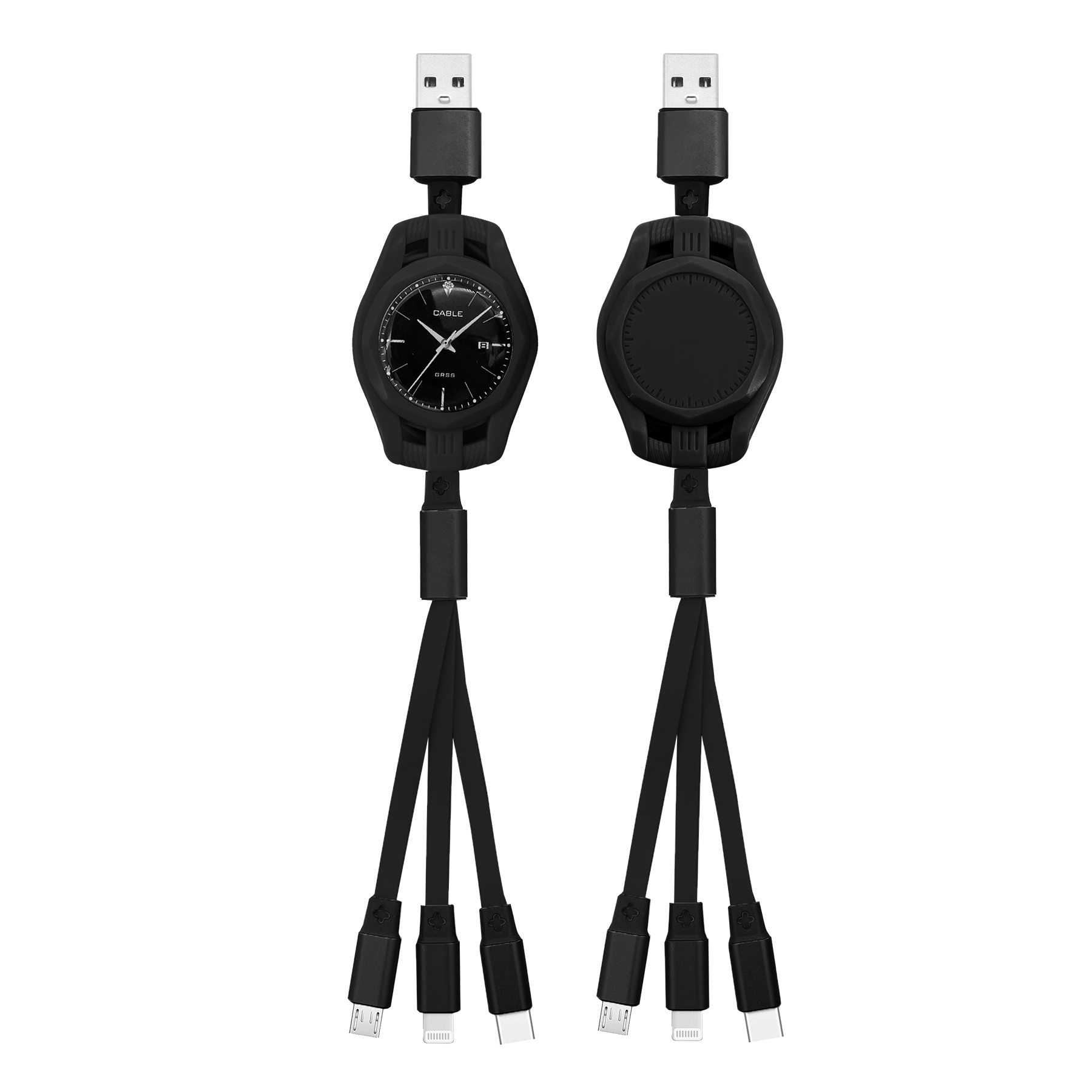 Avery 3in1 Retractable Fast Charging Cable 2