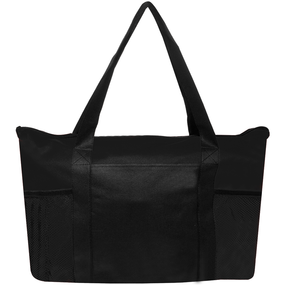 Zipper Non-Woven Tote Bag - 19" W x 14" H 2