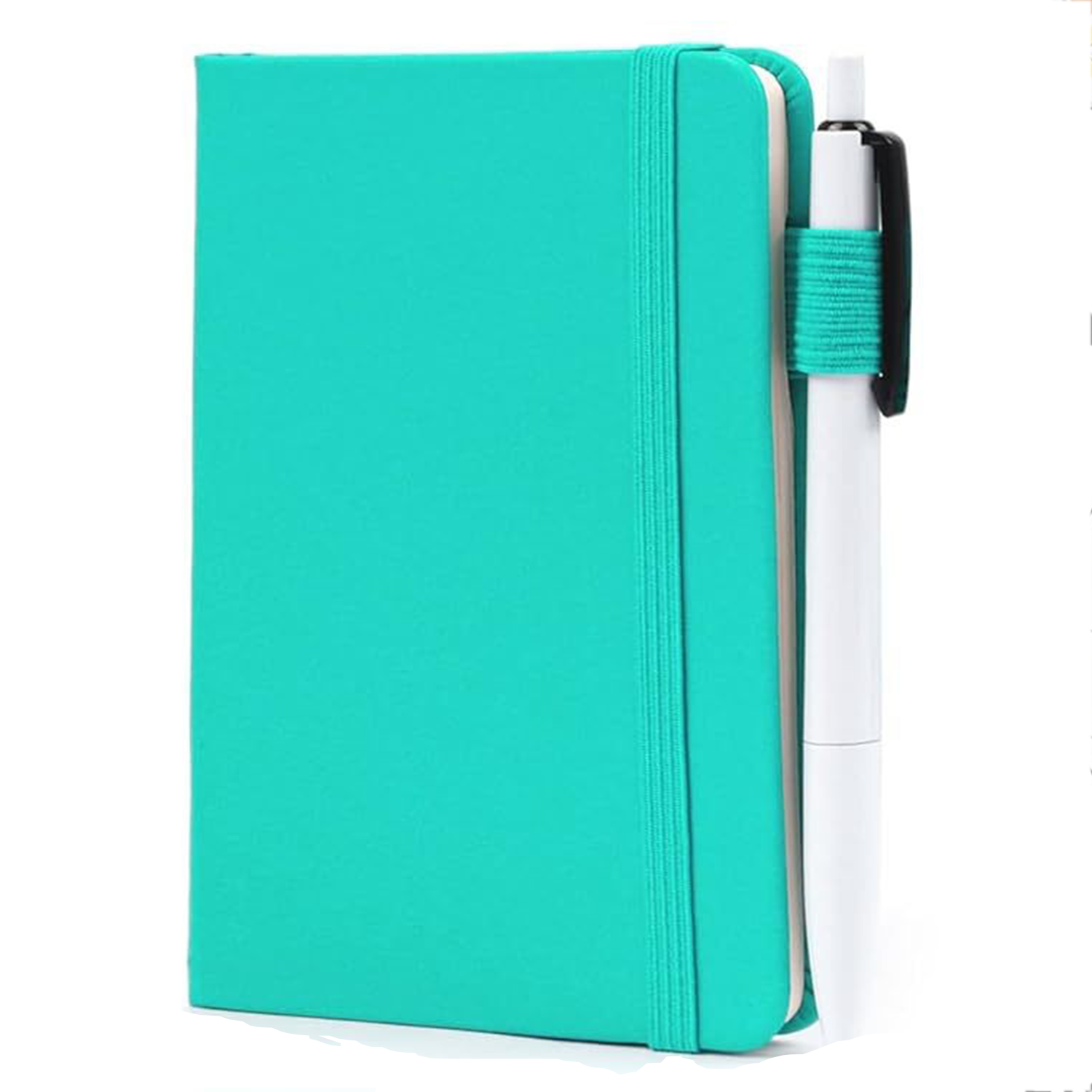 PU Leather A5 Elastic Closure Notebook w/ Pen 3