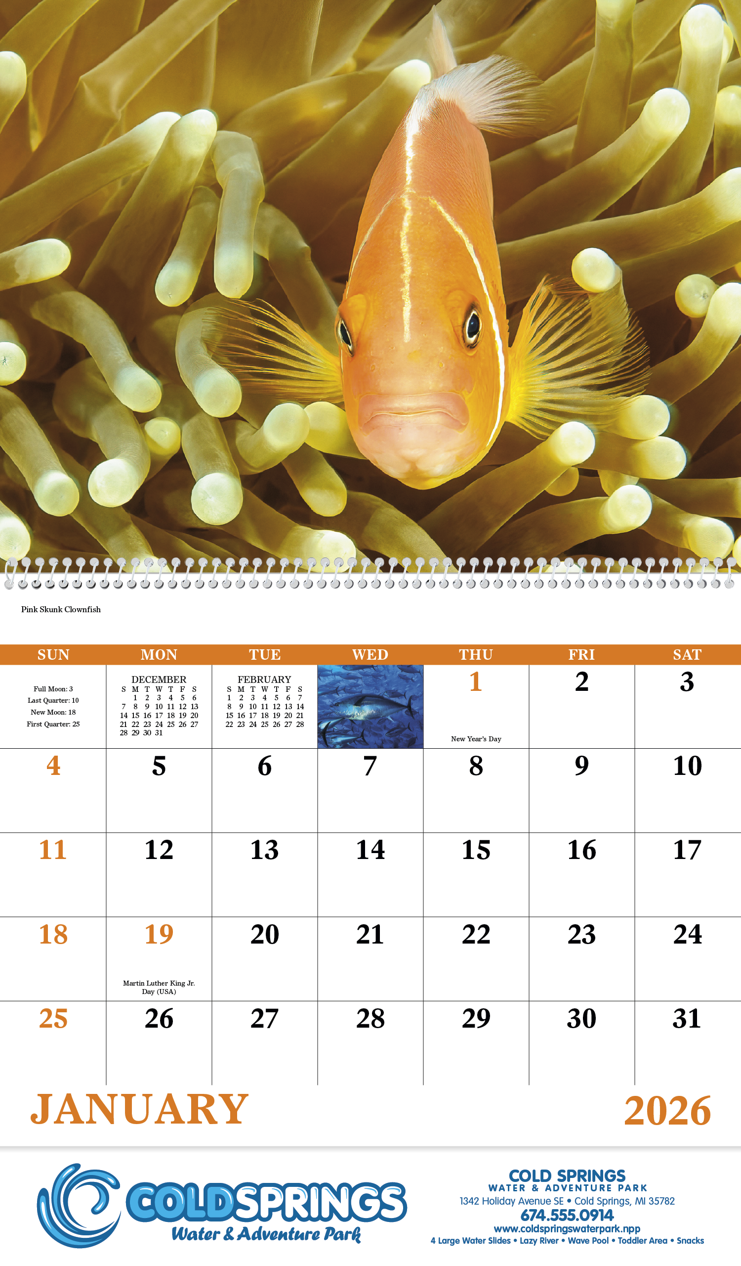 Good Value™ Ocean Glory - Spiral Calendar 32