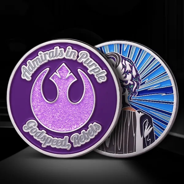 Challenge Coins with Glitter Colors 3