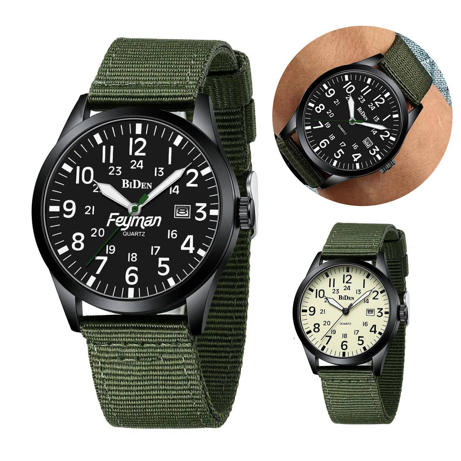 Nylon Strap Waterproof Quartz Watch 2
