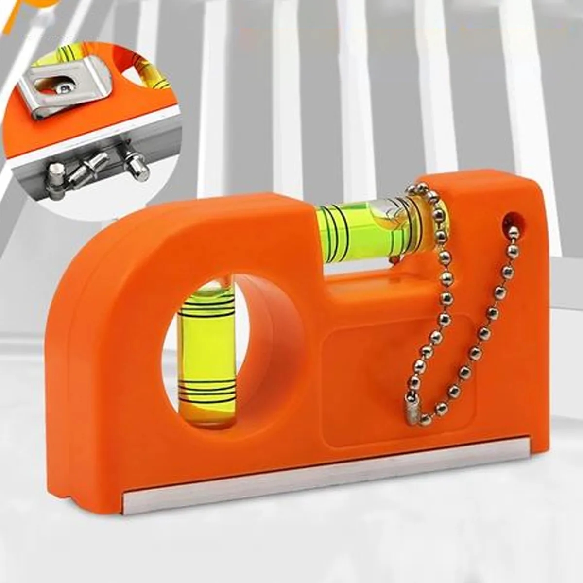 Mini Multi Tool Level With Pencil Sharpener And Keychain 5