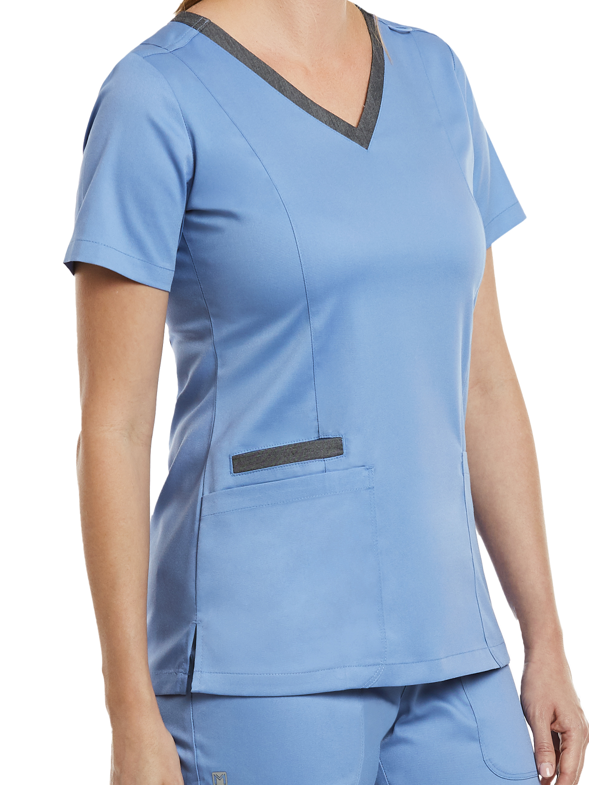 Maevn - Matrix - Women's Three-Pocket Heather Neck Band Top 45