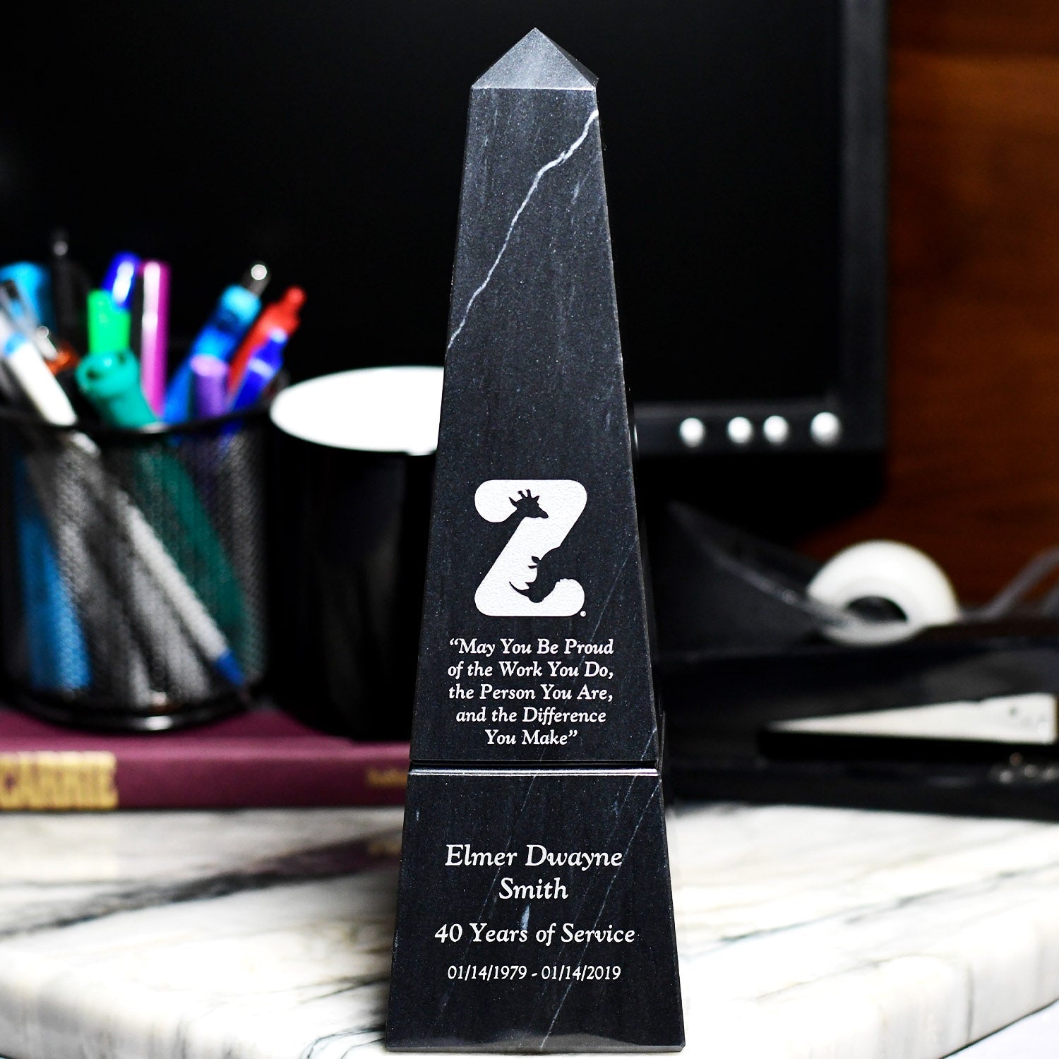 Black Marble Obelisk 1