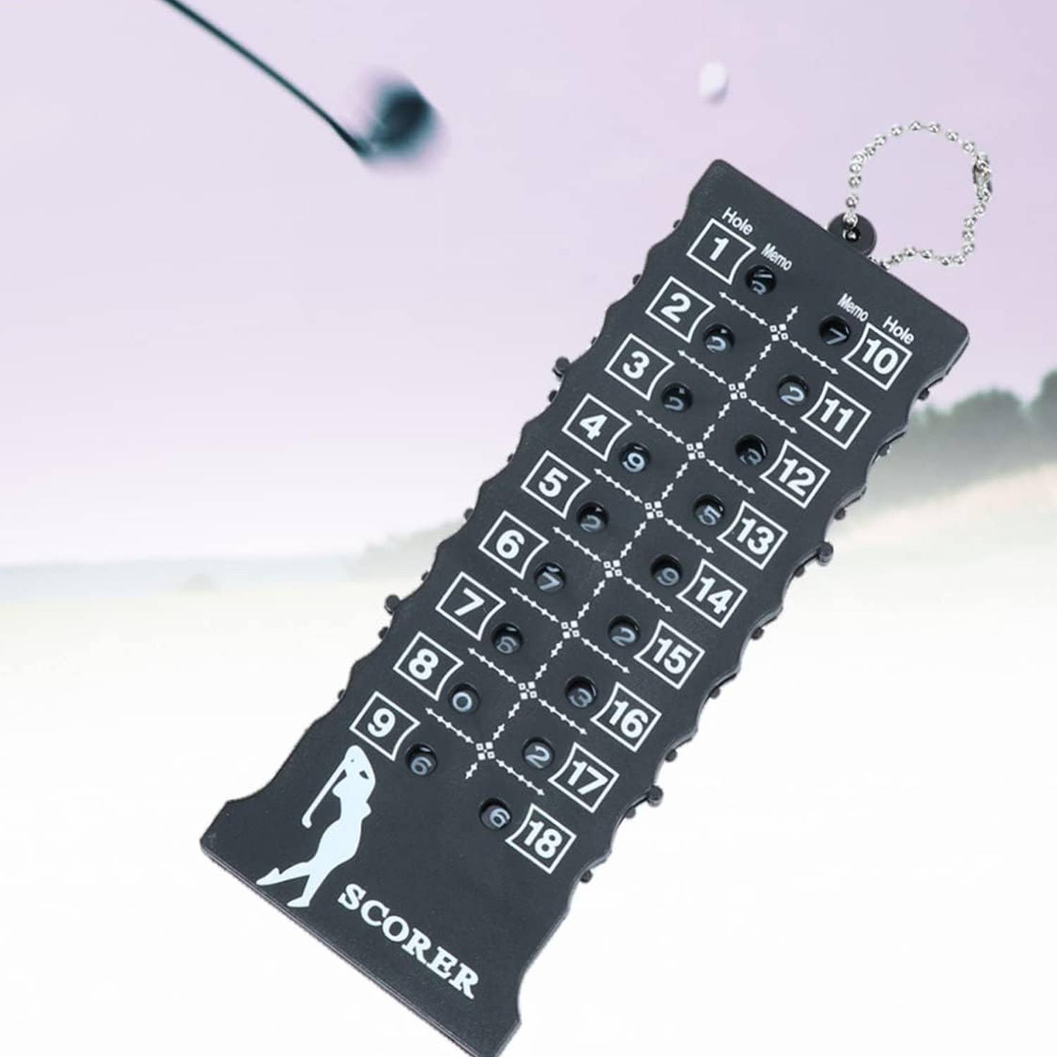 Portable Plastic Golf Stroke Putt Score Counter Tool 4
