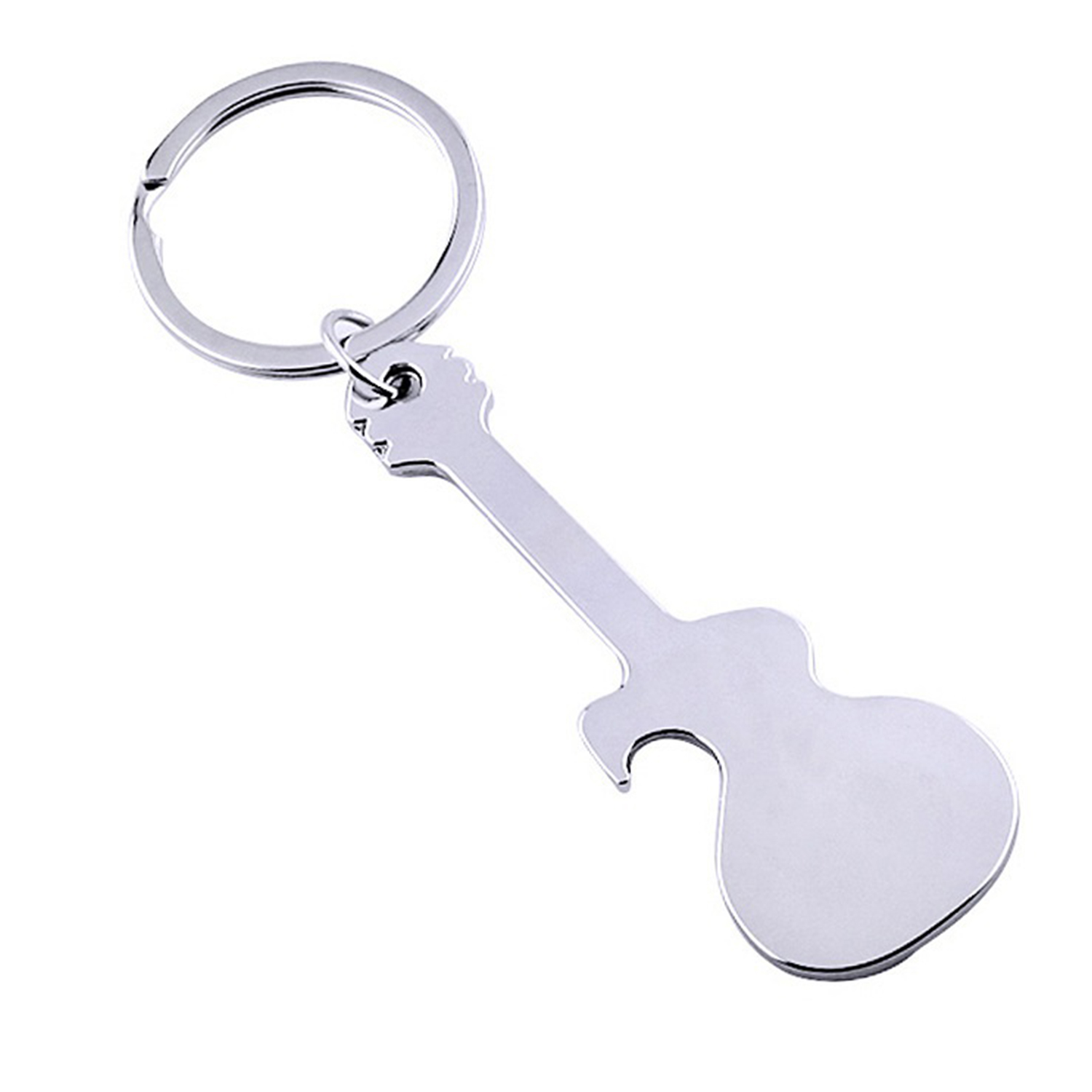 Guitar Shaped Bottle Opener Keychain 2