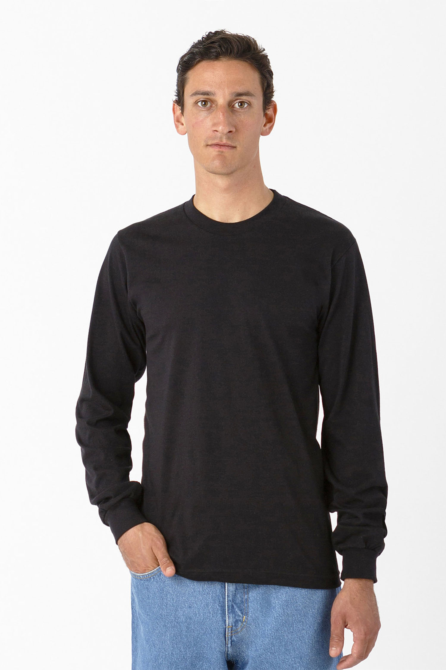 4.3 OZ FINE JERSEY L/S CREWNECK 2