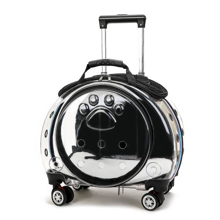 Full Transparent Pet Trolley Box Dog Bag 17