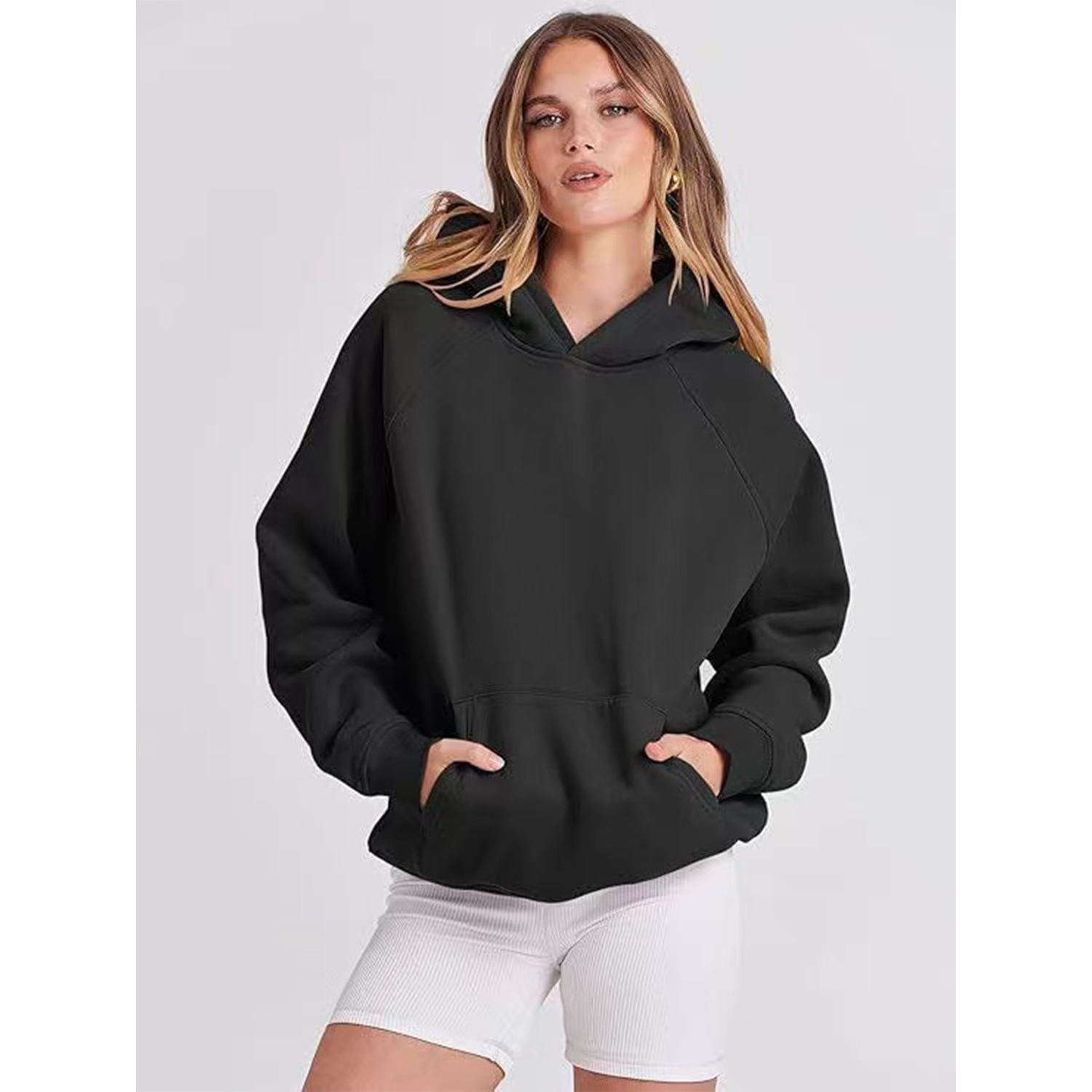 Women Hoodies Fleece Oversized Sweatshirt 4