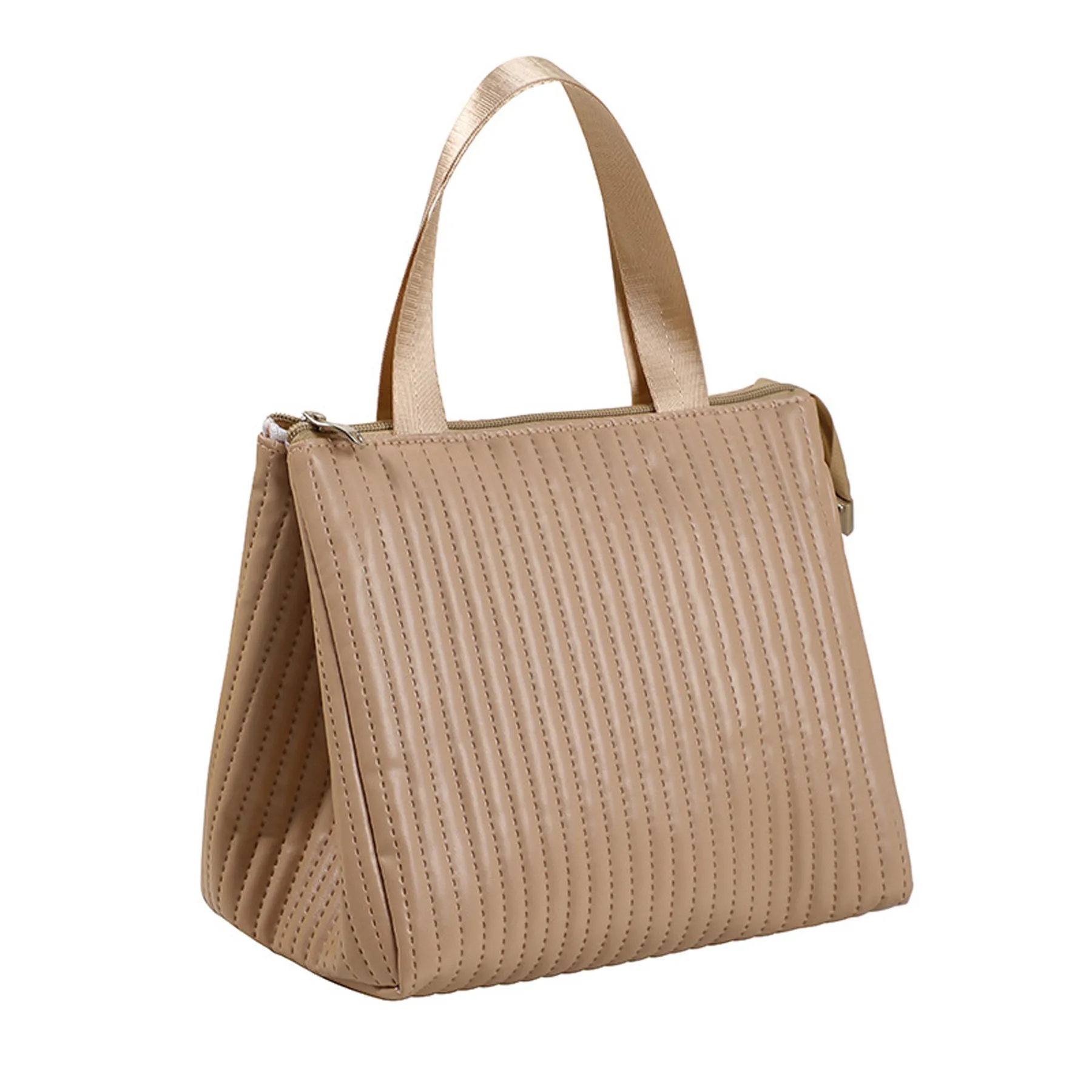 Leather Handheld Insulated Lunch Bag 2