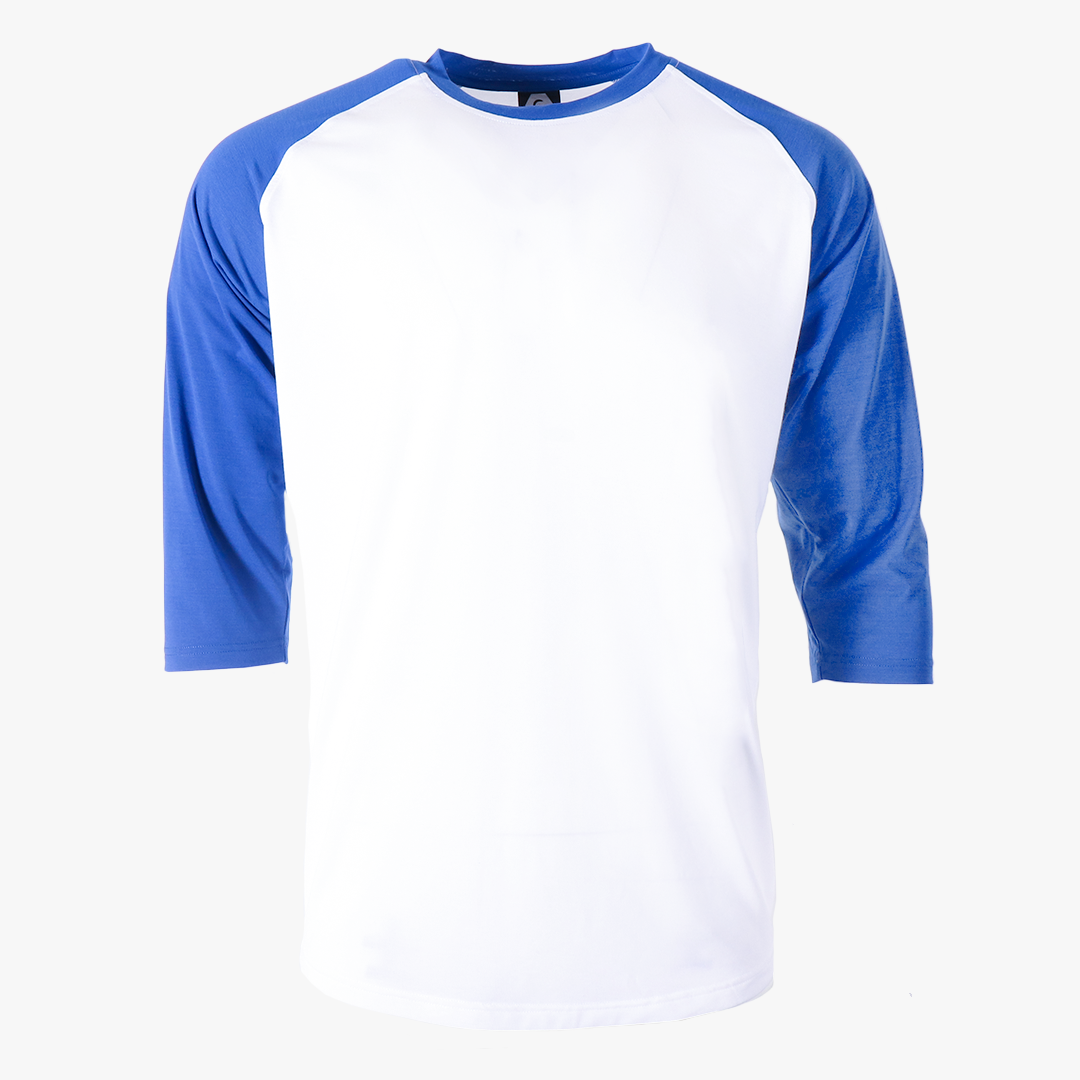 #H215 - Varsity Men's 3/4 Sleeve Baseball Tee White Body 11