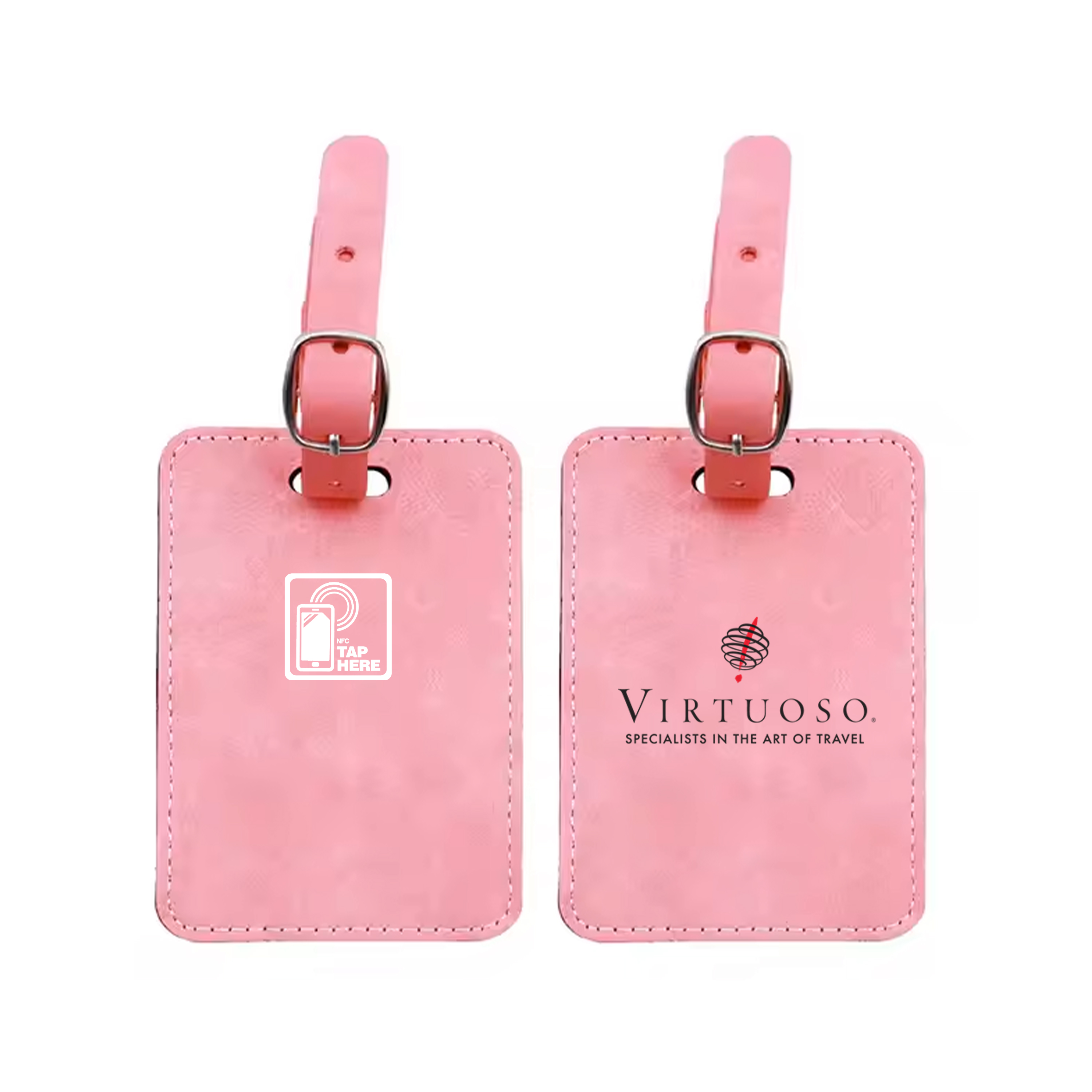 SmartTap Leather NFC & AirTag Luggage Tag 14