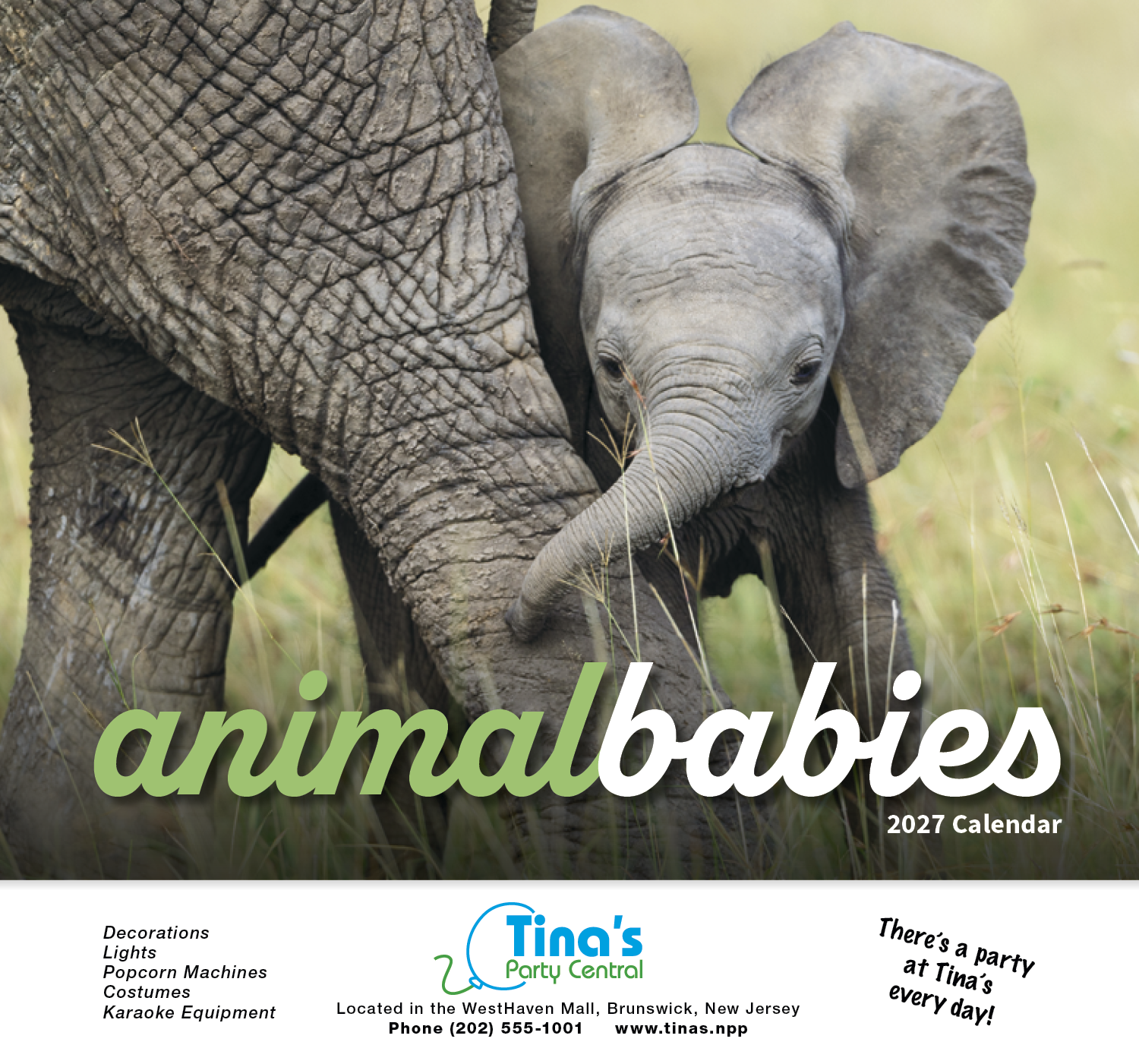 HotLine® Products Animal Babies Appointment Calendar - Stapled 23