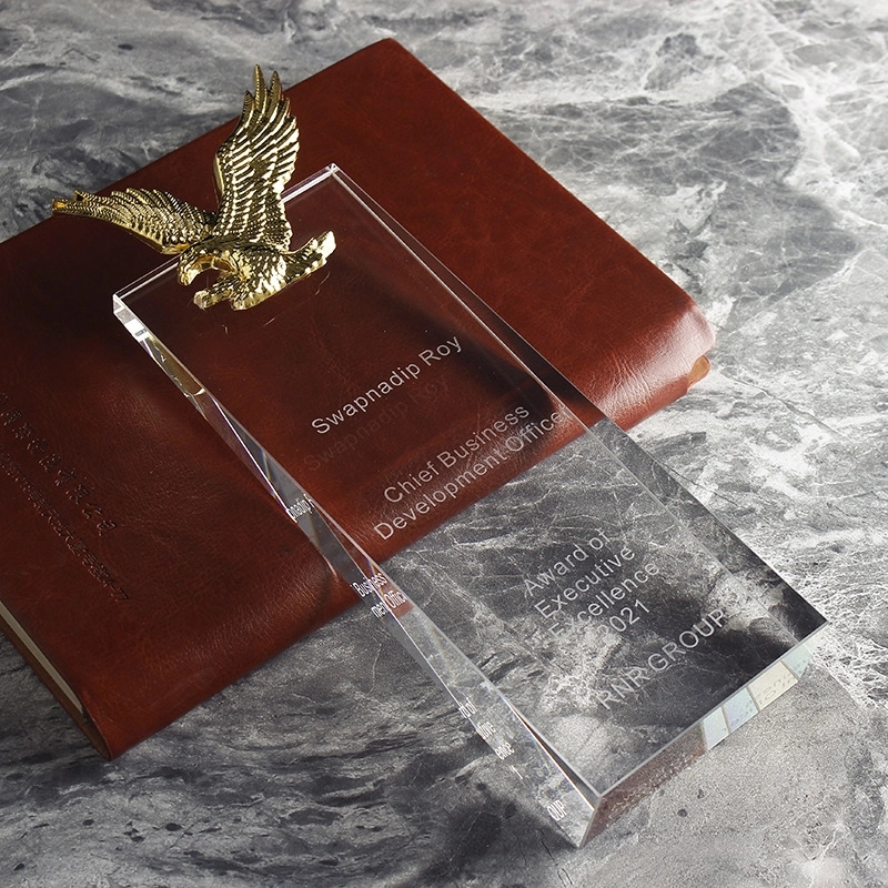 Engraved Logo Crystal Top Eagle Award 2