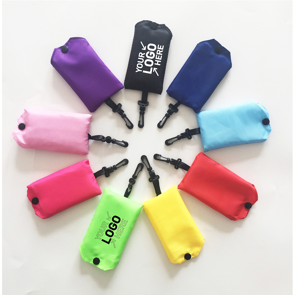 Multifunctional foldable reusable shopping bag withkeychain 4