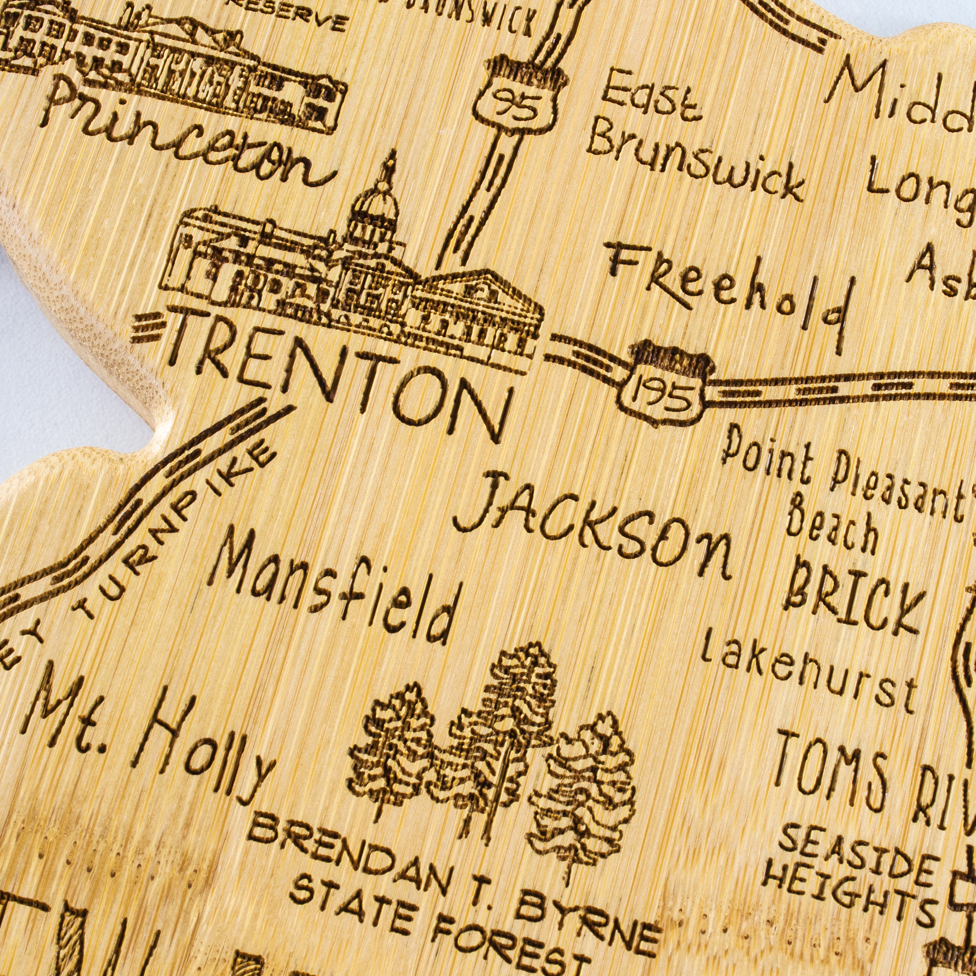 Destination New Jersey Cutting & Serving Board 6