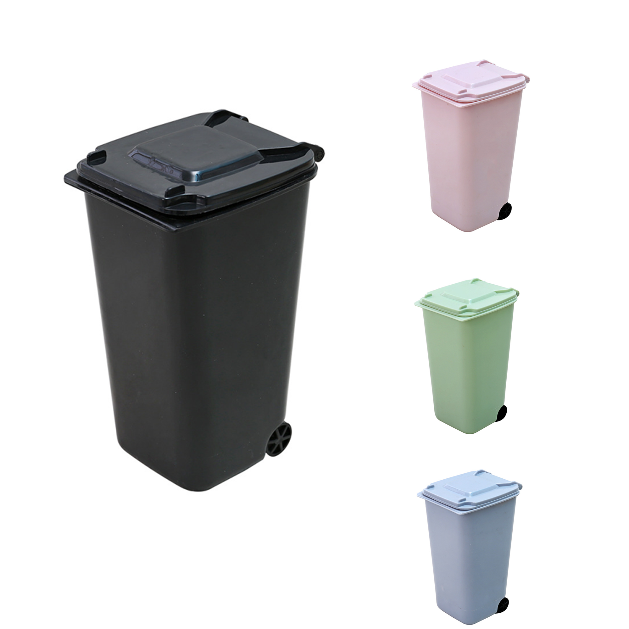 Mini Desktop Trash Bin Pencil Holder 2