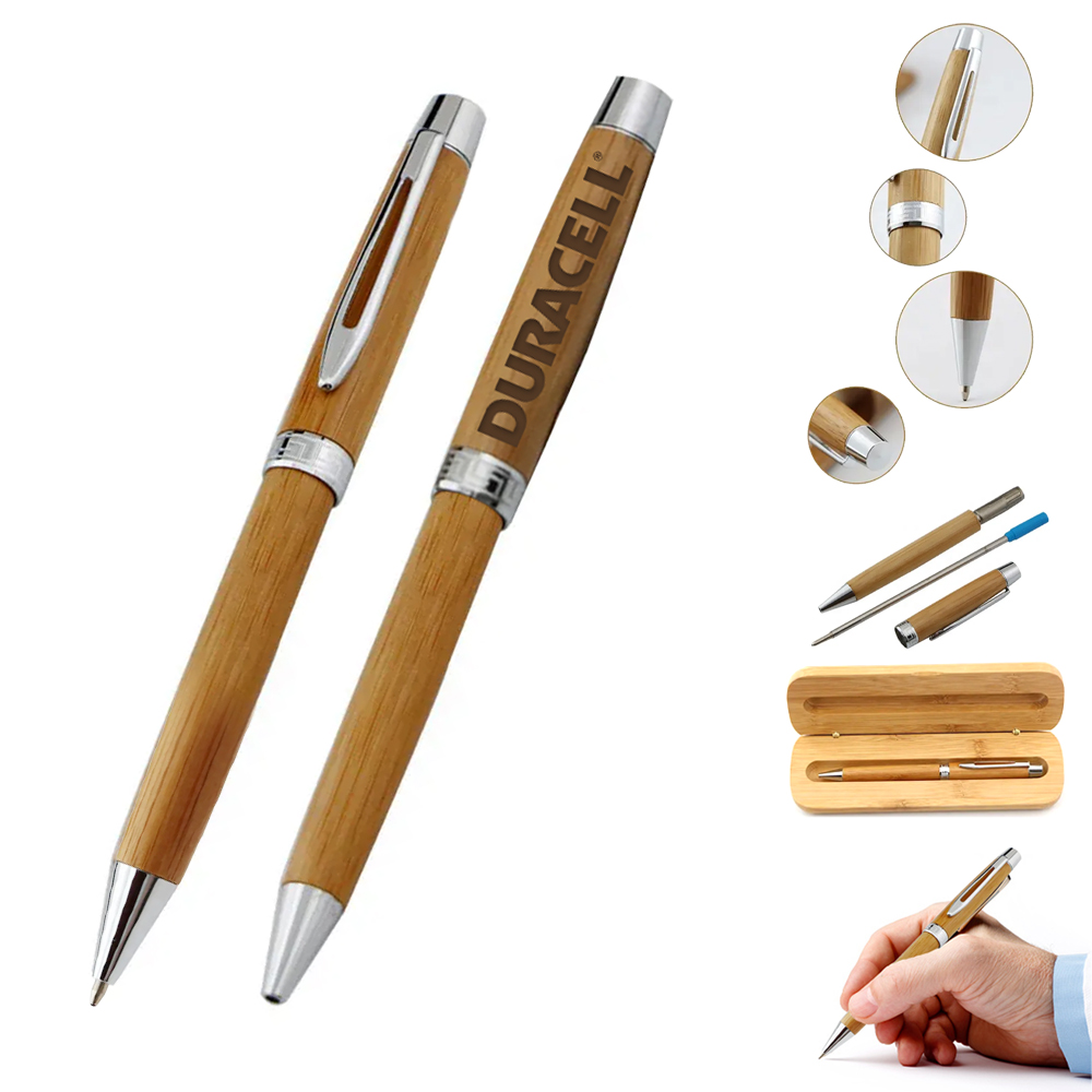 Earthy Elegance - Premium Bamboo Executive Pen 1