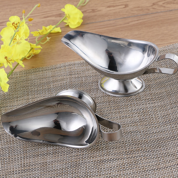 3 OZ Stainless Steel Sauce Boat 2