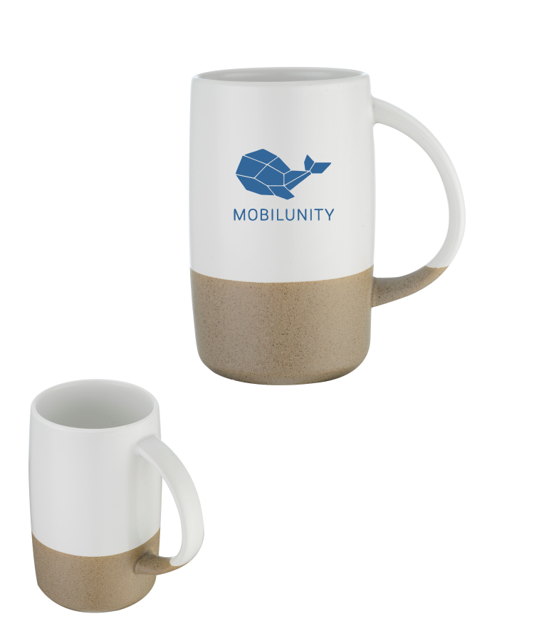 Union Printed - 17oz Two-tone ceramic vintage look mug 3